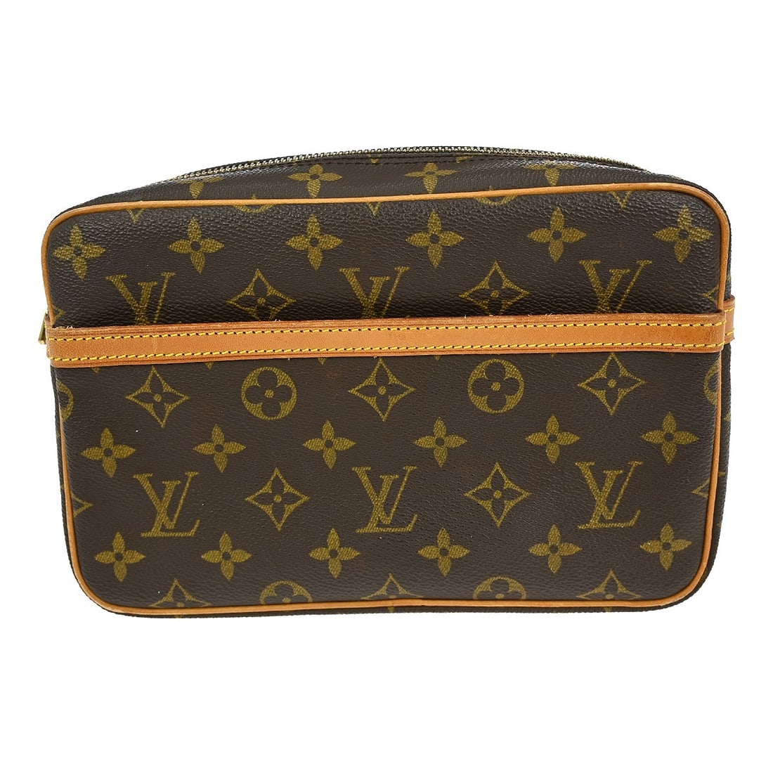 Louis Vuitton Compiegne 23 Monogram Clutch Bag M51847: Louis Vuitton Compiegne 23 Monogram Clutch Bag M51847 This Louis Vuitton Compiegne 23 Clutch Bag is a stylish accessory that features the iconic Monogram pattern. Designed for casual occasions, it off