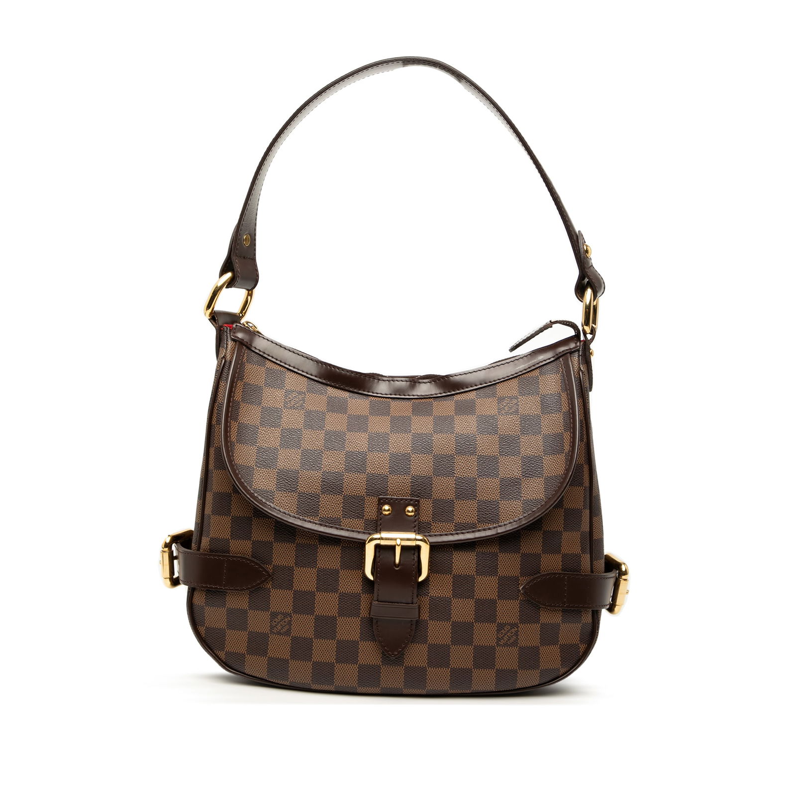 Louis Vuitton Damier Ebene Highbury Brown Canvas Handbag: Louis Vuitton Damier Ebene Highbury Brown Canvas Handbag The Louis Vuitton Damier Ebene Highbury is a stylish and practical bag crafted from damier ebene canvas and complemented by leather trim. It fe