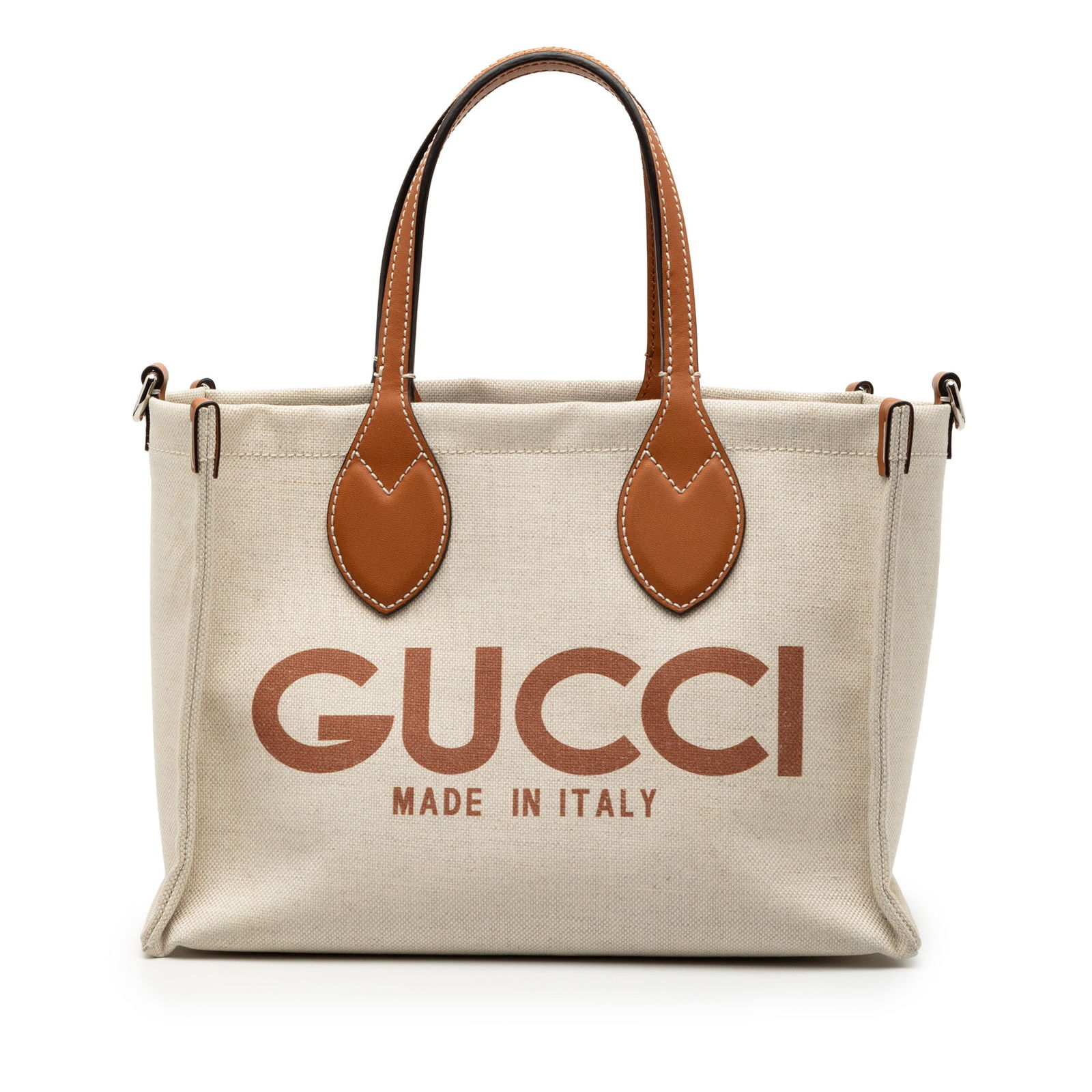Gucci Medium Tote Bag with Canvas Logo and Detachable Pouch (1 of 8)