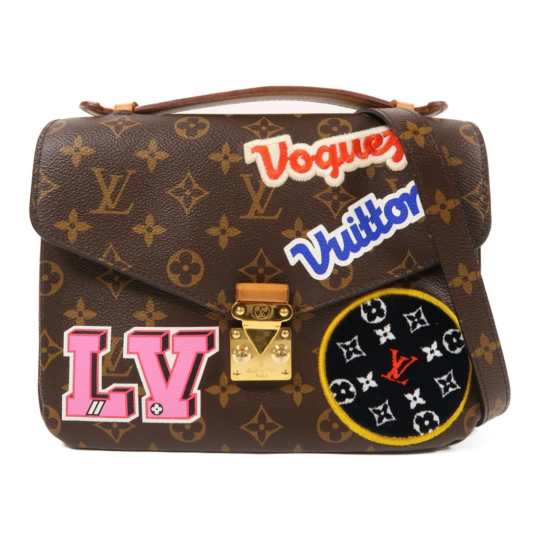 Louis Vuitton Pochette Metis 2way Bag M43991 Monogram Brown: Louis Vuitton Pochette Metis 2way Bag M43991 Monogram Brown Introducing the Louis Vuitton Pochette Metis 2way Bag, a stylish and versatile accessory crafted from durable PVC coated canvas. This chic b