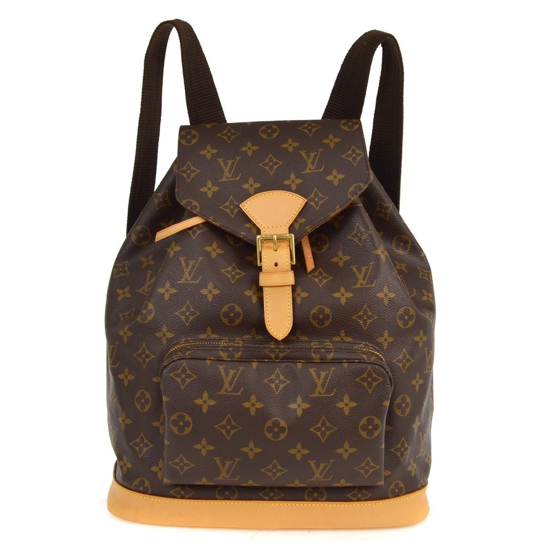 Louis Vuitton Monogram Montsouris GM Backpack M51135 Brown Canvas (1 of 7)
