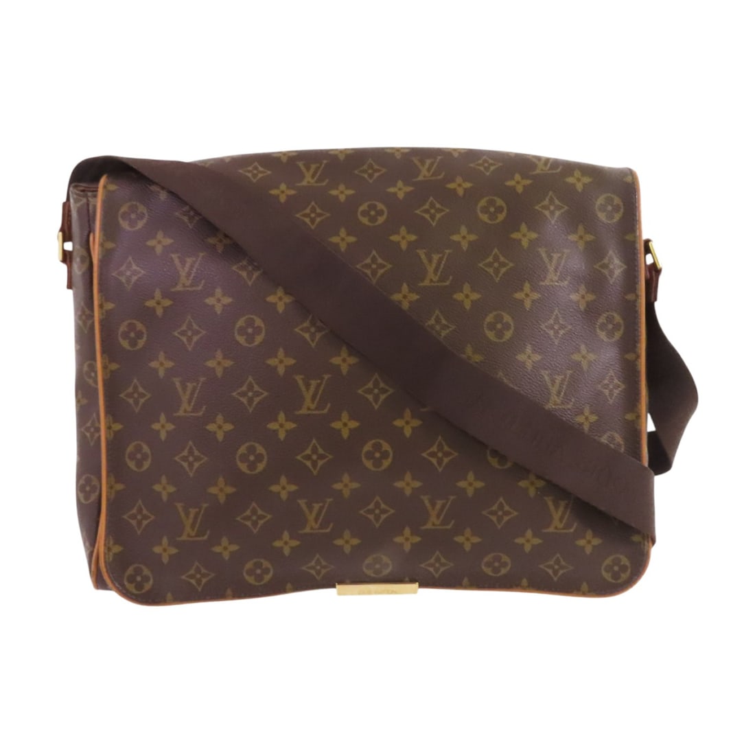LOUIS VUITTON Abbeses Messenger Bag M45257 Monogram Brown GHW: LOUIS VUITTON Abbeses Messenger Bag M45257 Monogram Brown GHW This Louis Vuitton Abbeses Messenger Shoulder Bag features an iconic brown monogram design crafted from durable PVC coated canvas. It is d