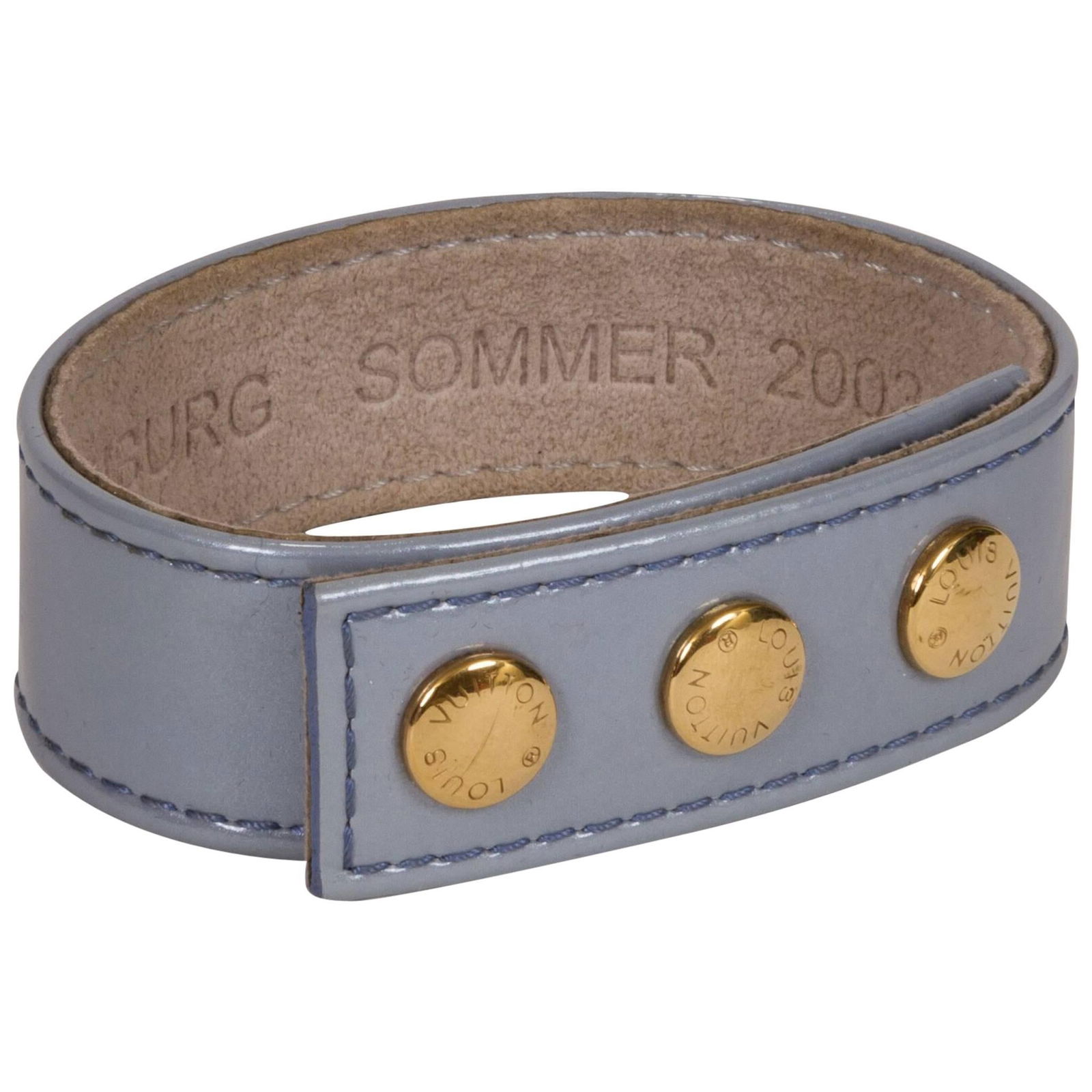 Louis Vuitton Limited Edition Celeste Vernis Hamburg Bracelet: Louis Vuitton Limited Edition Celeste Vernis Hamburg Bracelet This Louis Vuitton Limited Edition Hamburg Bracelet from the Summer 2003 collection is a stunning accessory crafted from celeste vernis. W