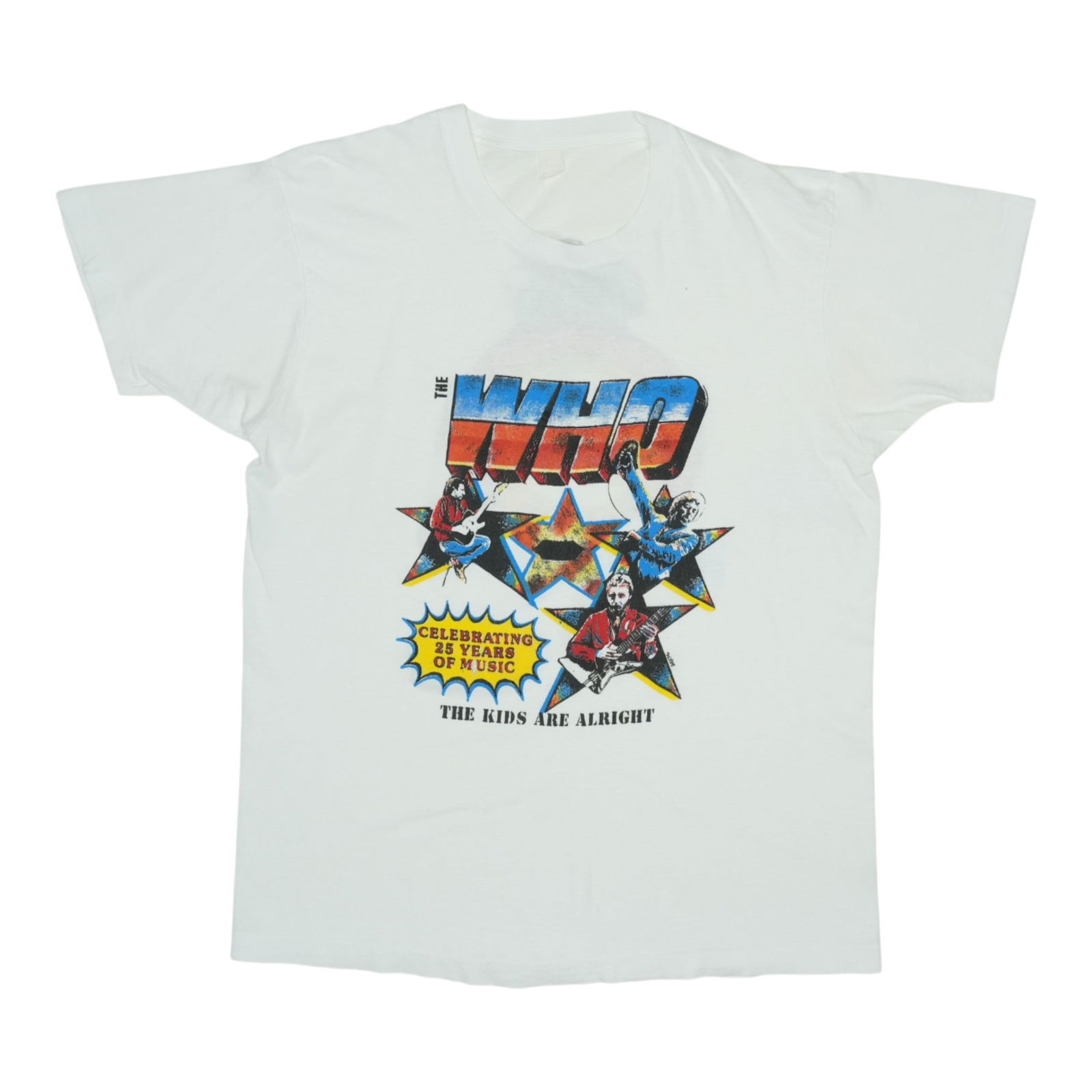 1989 The Who Vintage Kids Are Alright Tour Shirt White XL: 1989 The Who Vintage Kids Are Alright Tour Shirt White XL Discover a true piece of music history with this original vintage 1989 The Who Kids Are Alright Tour Shirt. This shirt features striking front