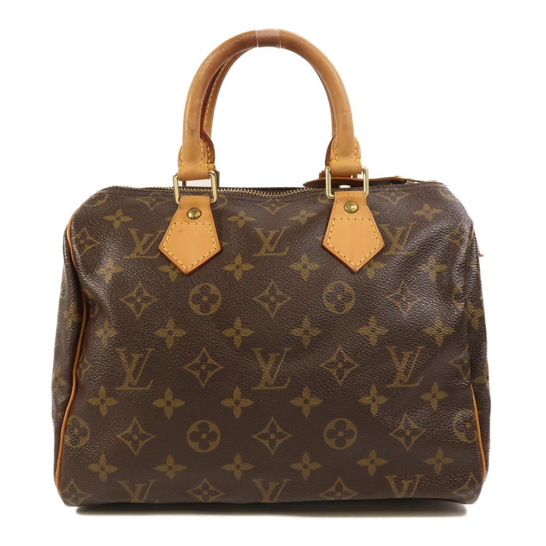 Louis Vuitton Speedy 25 Monogram Brown Canvas Handbag with Gold Hardware (1 of 18)