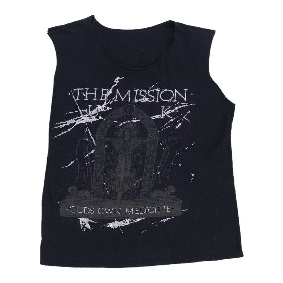 Vintage 1987 The Mission Gods Own Medicine Graphic Shirt Black: Vintage 1987 The Mission Gods Own Medicine Graphic Shirt Black Discover the iconic 1987 The Mission Gods Own Medicine Shirt, a true vintage piece that showcases the unique style of the era. This shirt