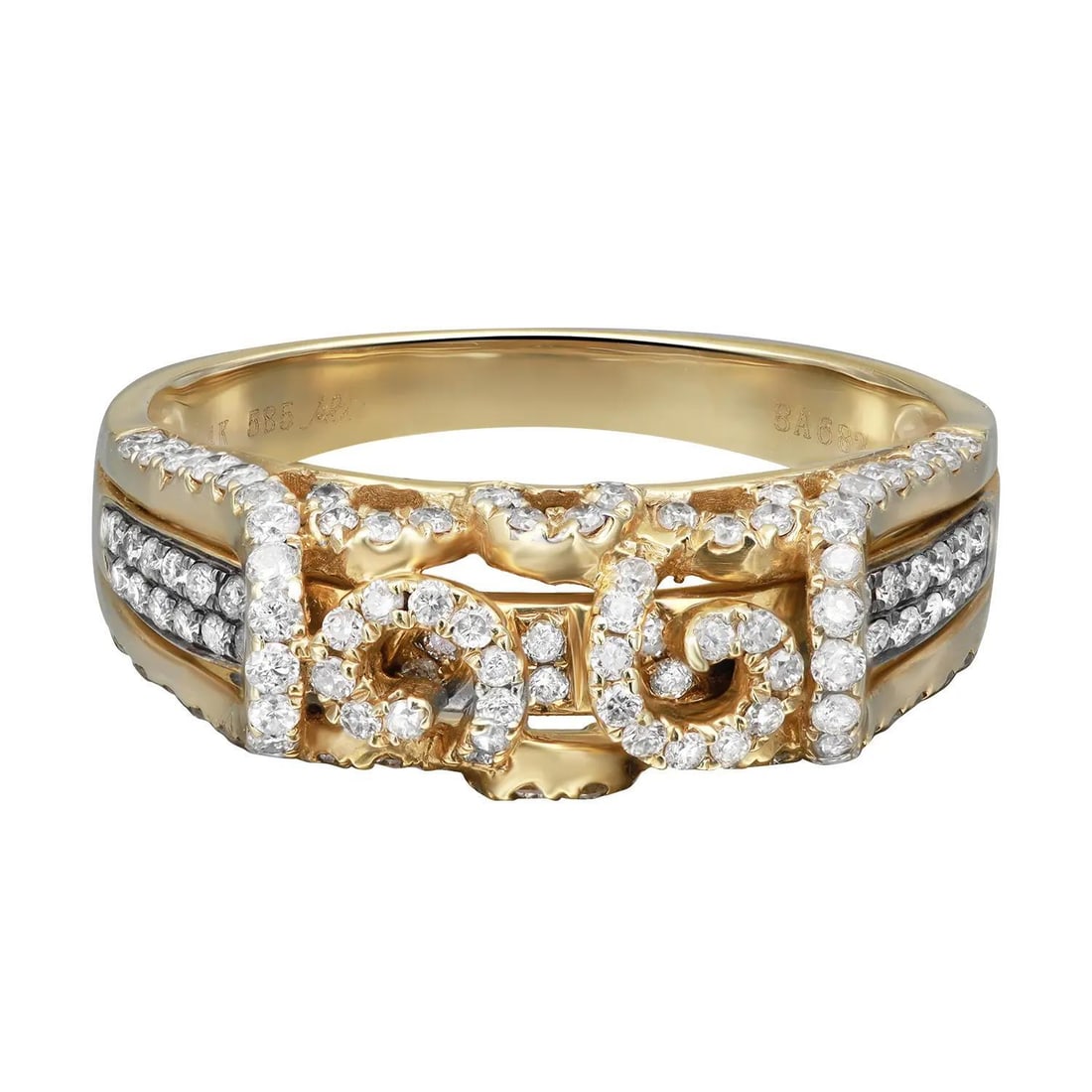 Rachel Koen 0.60ct Round Diamond Cocktail Ring 14K Yellow Gold Size 7.5 (1 of 5)