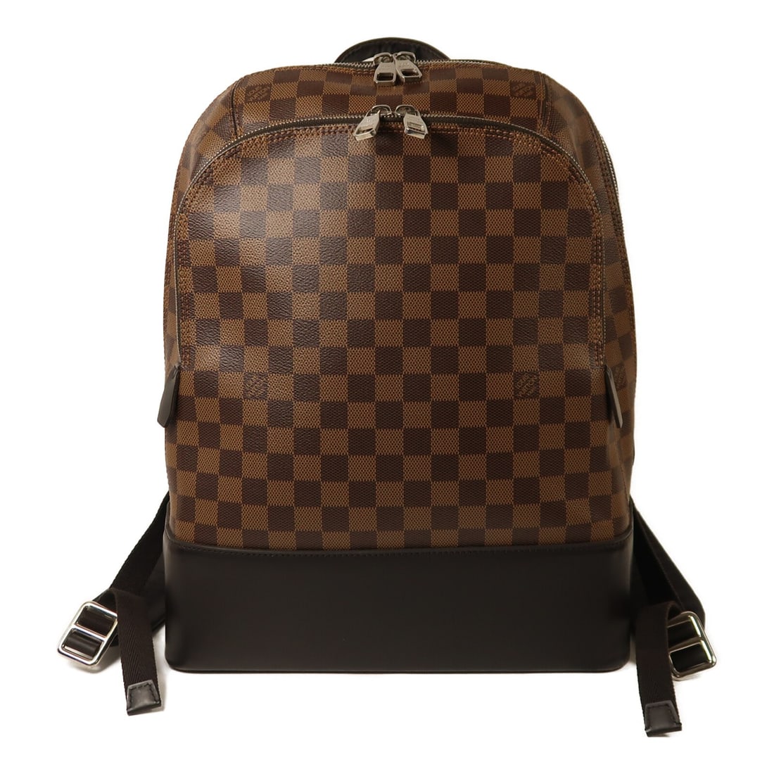 Louis Vuitton Jake Backpack Damier Ebene Brown PVC Canvas N41558: Louis Vuitton Jake Backpack Damier Ebene Brown PVC Canvas N41558 This Louis Vuitton Jake backpack features the Damier Ebene pattern in brown and black, crafted from durable PVC coated canvas. Designed