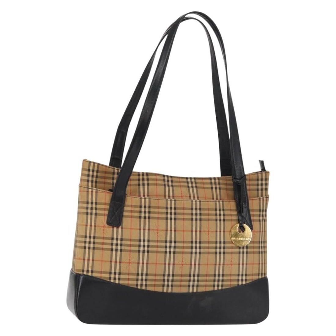 Burberry Beige Nova Check Pattern Women's Shoulder Bag: Burberry Beige Nova Check Pattern Women's Shoulder Bag This pre-owned Burberry Nova Check shoulder bag features the signature beige Nova Check pattern and is designed for women. The bag shows signs of