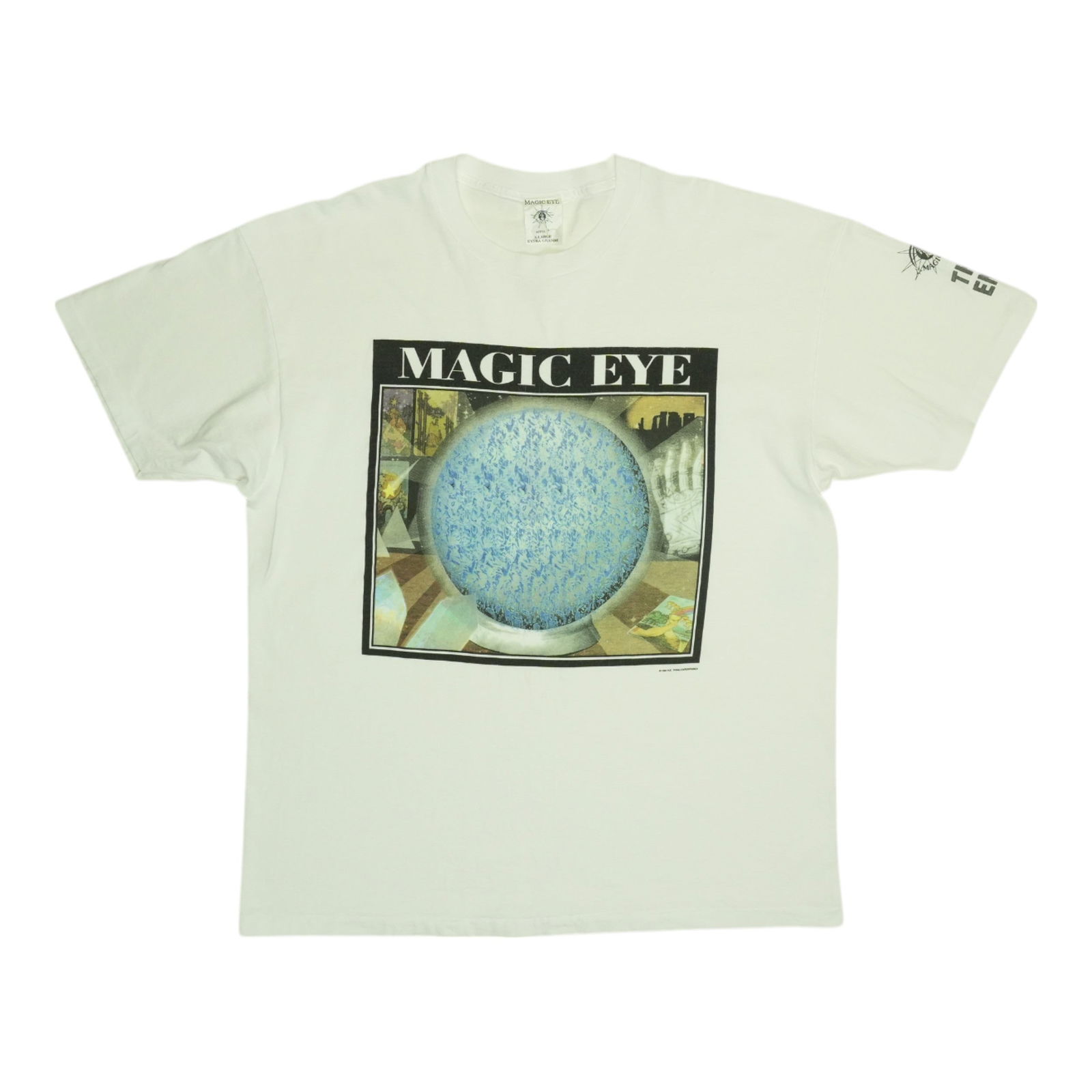 Original 1994 Magic Eye Illusion Vintage Shirt White Cotton: Original 1994 Magic Eye Illusion Vintage Shirt White Cotton Step back into the 1990s with this original vintage 1994 Magic Eye Illusion Shirt. This unique shirt features an iconic design and is a true