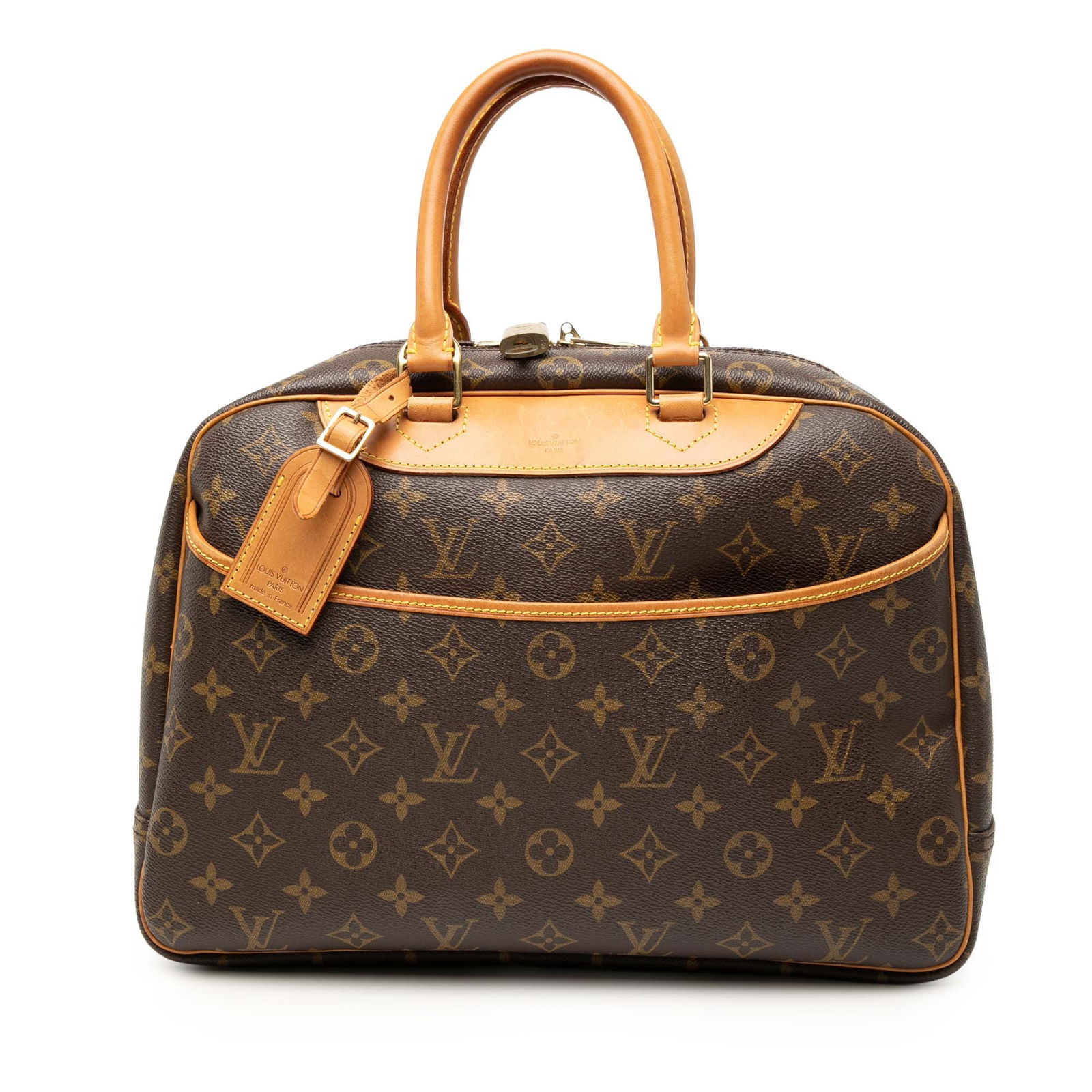 Louis Vuitton Deauville Monogram Canvas Satchel with Leather Trim (1 of 8)