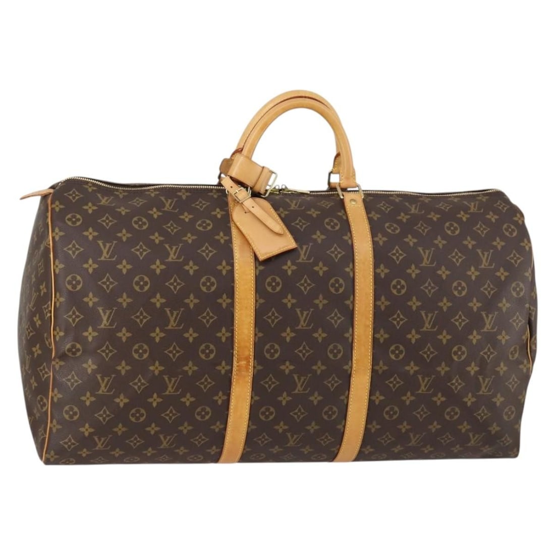 LOUIS VUITTON Monogram Keepall 60 Boston Bag M41422 Auth France: LOUIS VUITTON Monogram Keepall 60 Boston Bag M41422 Auth France This authentic LOUIS VUITTON Monogram Keepall 60 Boston Bag (M41422) is a stylish travel companion, crafted from durable Monogram canvas