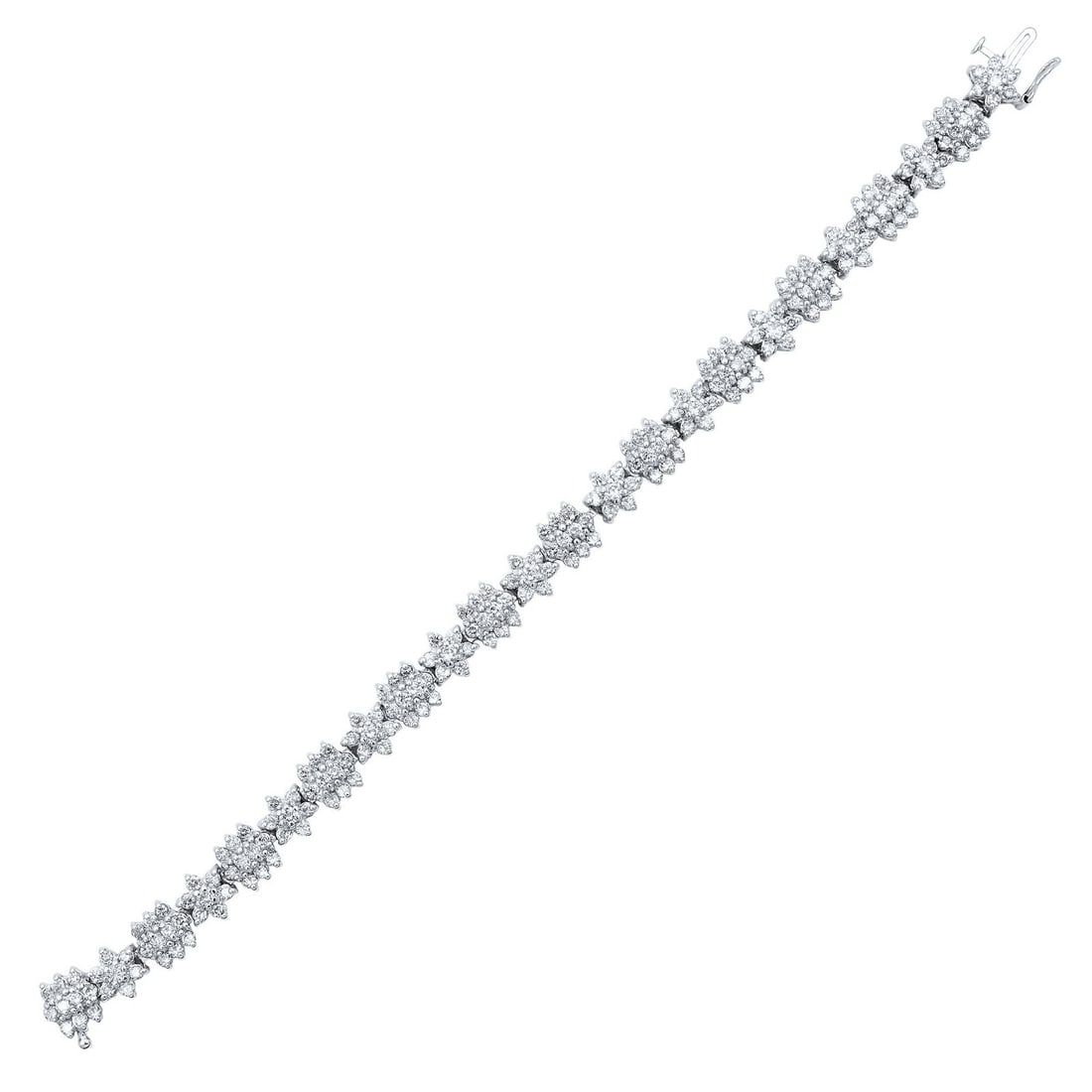 Rachel Koen Floral Diamond Tennis Bracelet 14K Yellow Gold 6.00 Cttw: Rachel Koen Floral Diamond Tennis Bracelet 14K Yellow Gold 6.00 Cttw Elevate your accessory collection with this exquisite Rachel Koen Floral Diamond Tennis Bracelet. Crafted from 14K yellow gold and