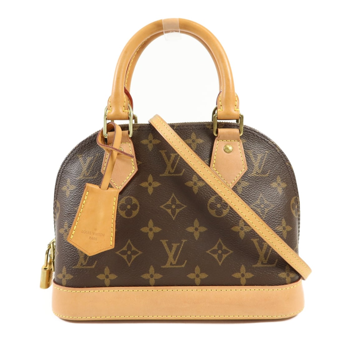 LOUIS VUITTON Alma BB 2 Way Shoulder Bag Monogram Brown GHW (1 of 18)
