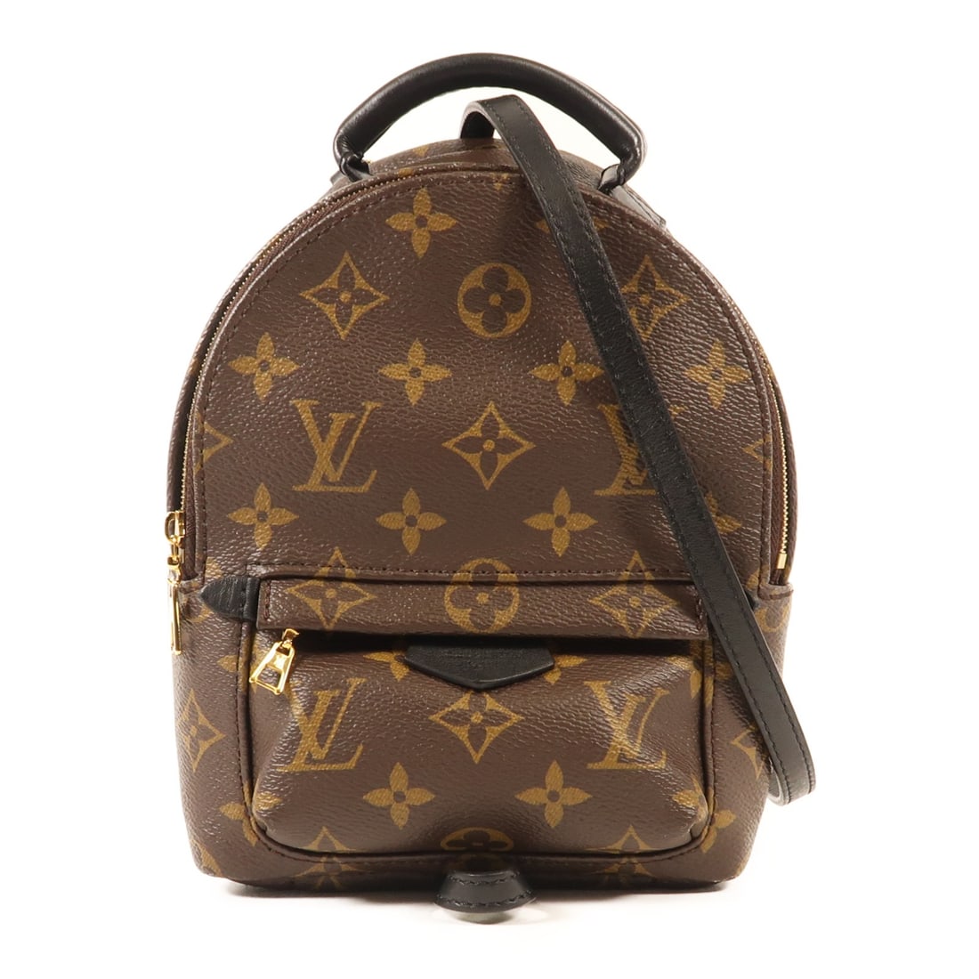 LOUIS VUITTON Palm Spring Mini Backpack M44873 Brown Monogram GHW (1 of 12)
