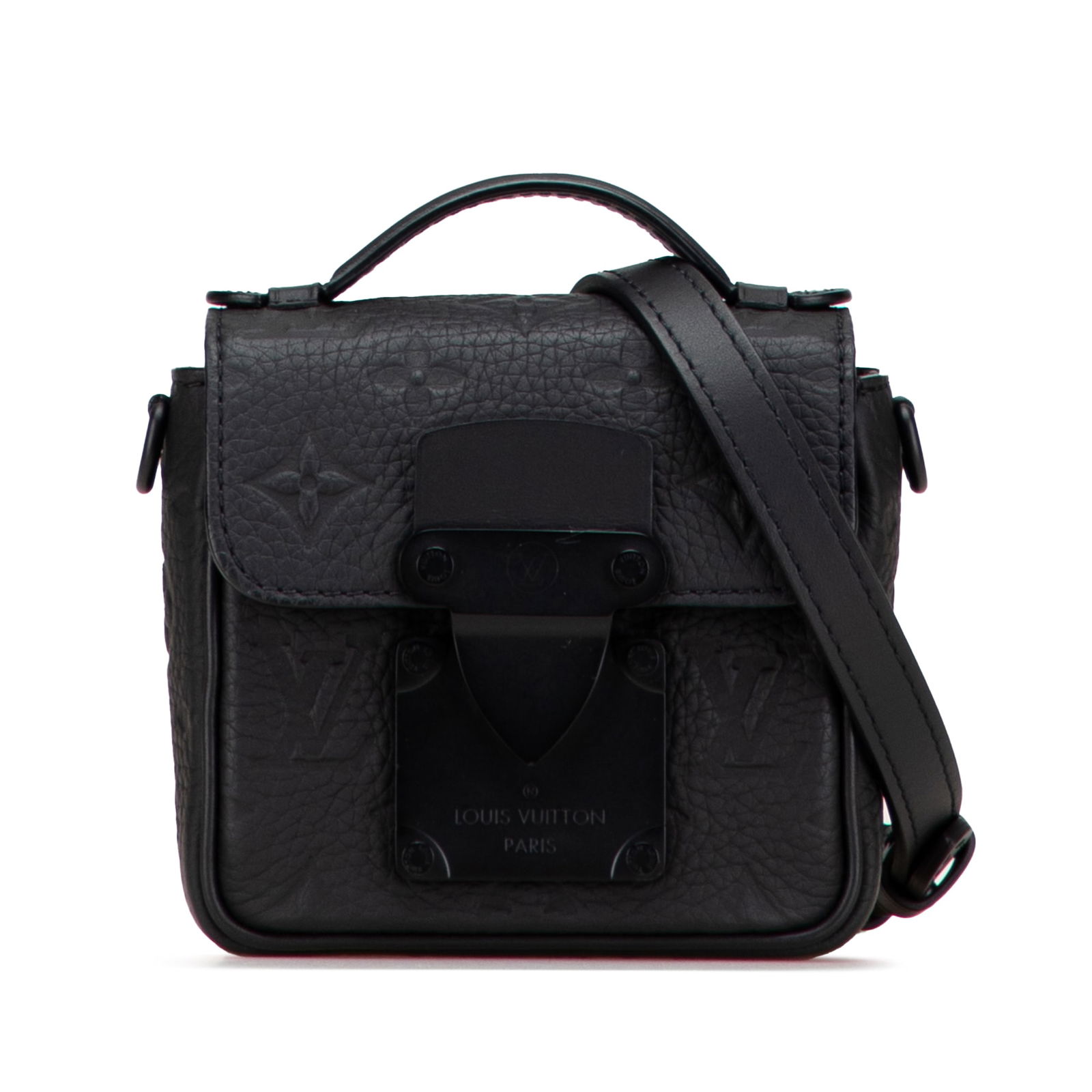 Louis Vuitton Monogram Taurillon Pico S Lock Black Leather Bag (1 of 10)