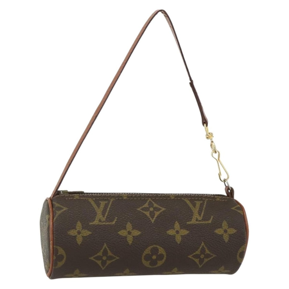 LOUIS VUITTON Monogram Papillon Pouch Auth 155722: LOUIS VUITTON Monogram Papillon Pouch Auth 155722 Discover the timeless elegance of this Louis Vuitton Monogram Papillon Pouch. Crafted from iconic Monogram Canvas, this stylish pouch is a versatile a