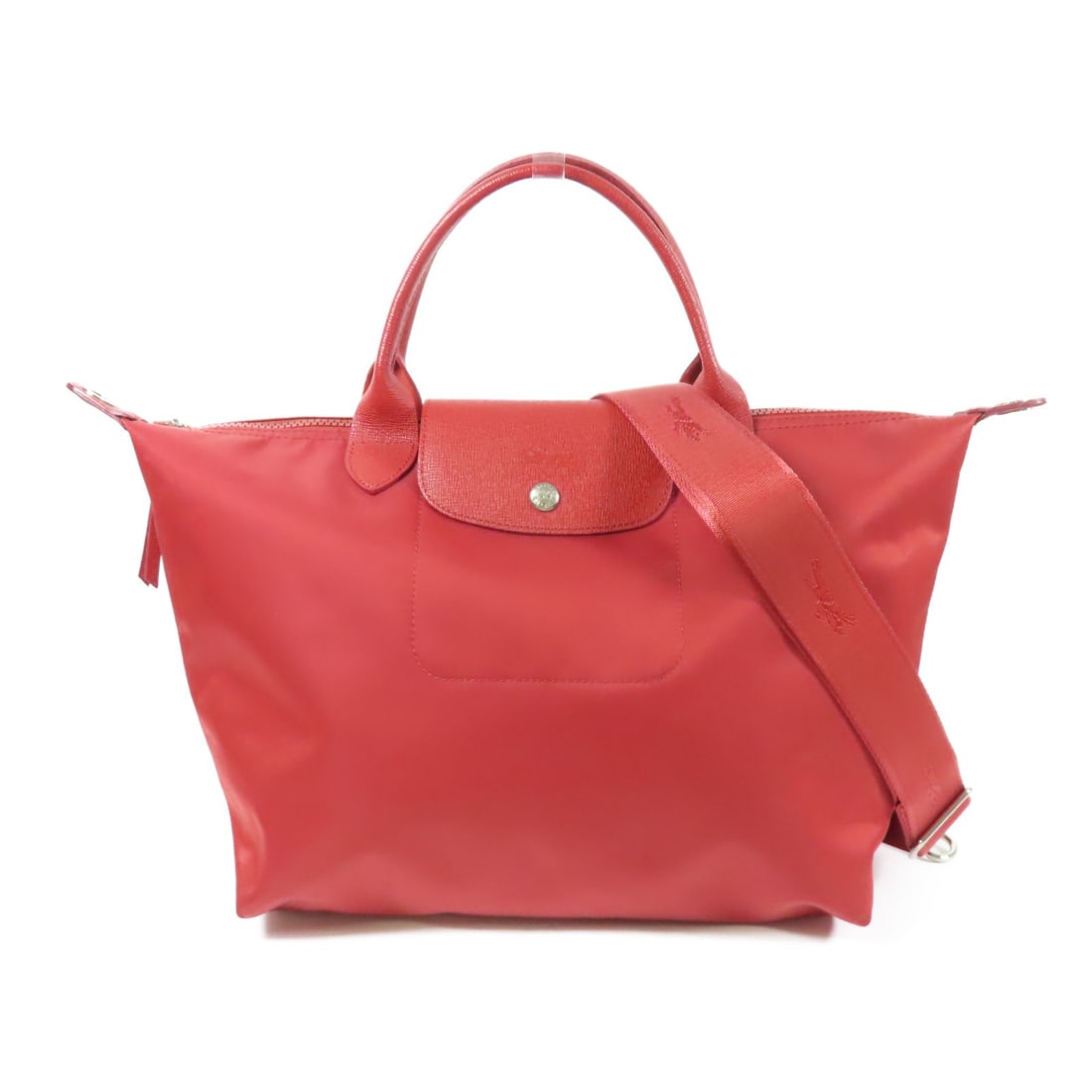 Longchamp 2way Shoulder Bag Red Nylon Durable Design (1 of 17)