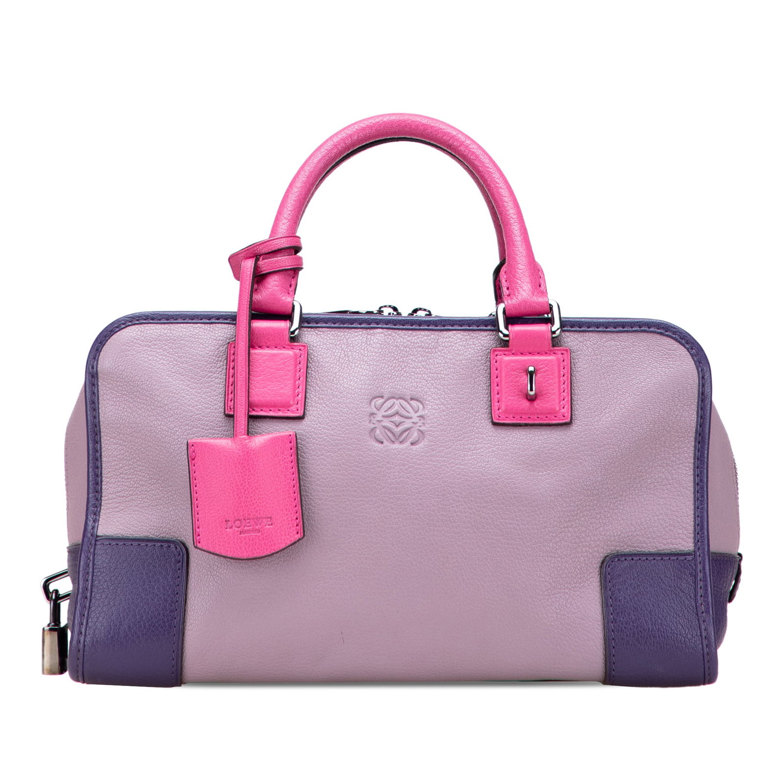 LOEWE Tricolor Goatskin Amazona 28 Handbag in Purple (1 of 11)