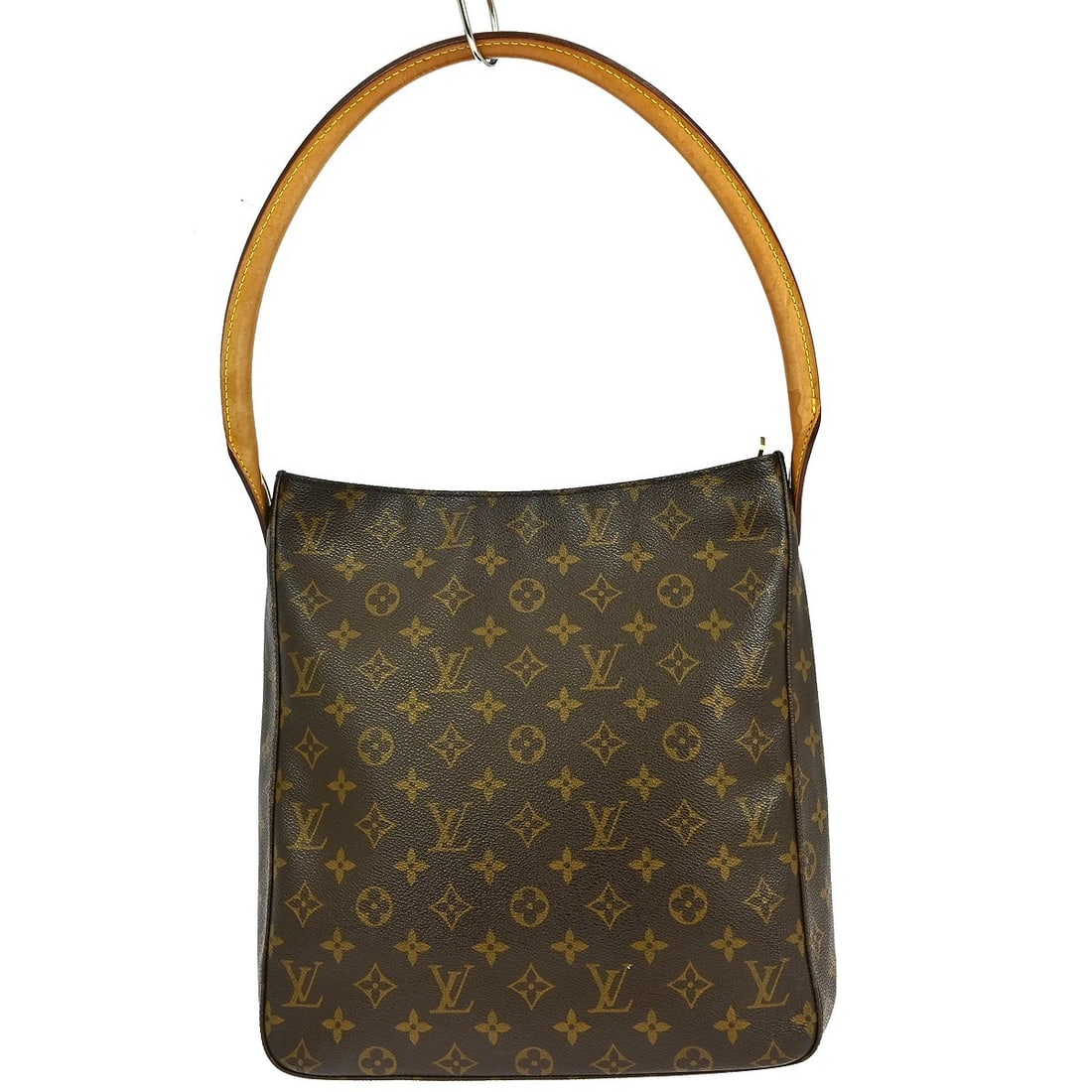 Louis Vuitton Looping GM Shoulder Bag Brown: Louis Vuitton Looping GM Shoulder Bag Brown This pre-owned Louis Vuitton Looping GM shoulder bag is designed for women and features a brown color. It is in used condition, showing scuffs, scratches, a