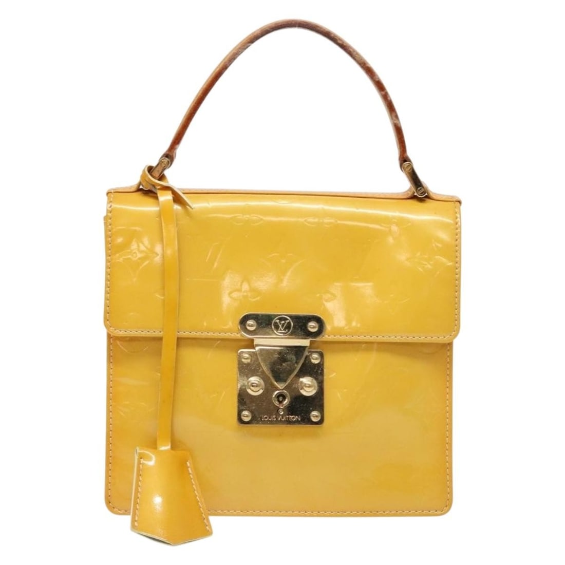Yellow Louis Vuitton Spring Street Bag with Top Handle (1 of 2)