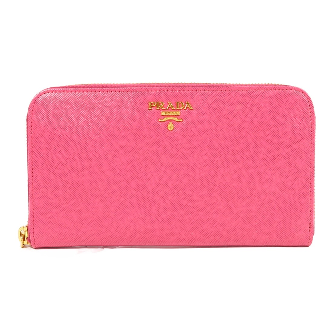 PRADA Long Wallet 1M0506 Pink Calfskin Leather GHW (1 of 13)