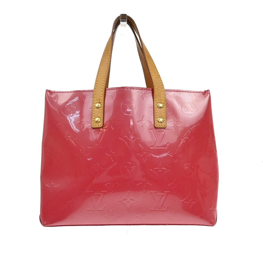 Reade Pink Handbag by Louis Vuitton: Reade Pink Handbag by Louis Vuitton This Louis Vuitton Reade handbag in pink is designed for women and features a structured silhouette. The exterior shows signs of scuffs, dirt, stains, scratches, wr
