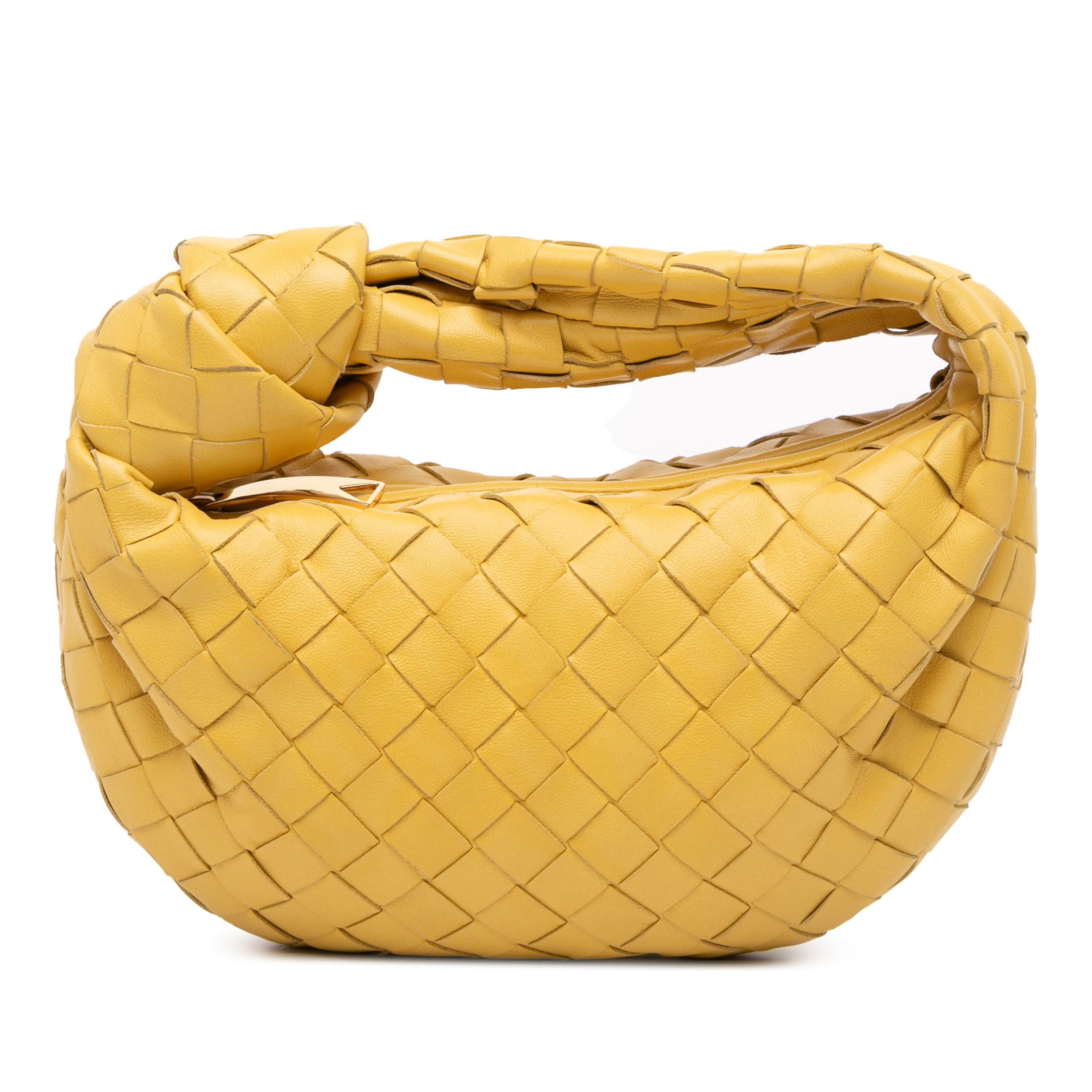 Bottega Veneta Mini Nappa Intrecciato Jodie Yellow Leather Bag (1 of 10)