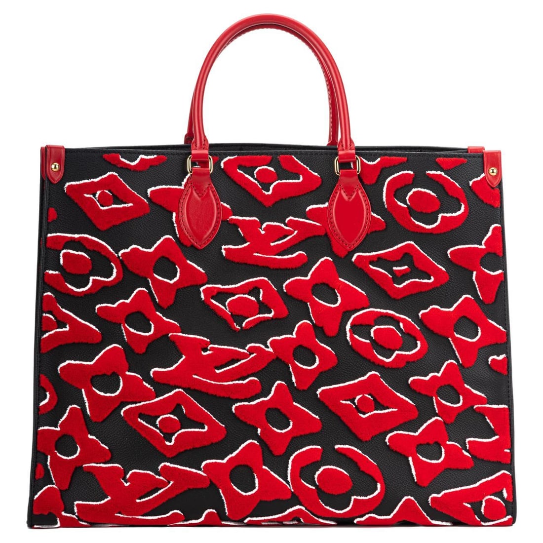Louis Vuitton On The Go Urs Fischer Limited Edition Tote: Louis Vuitton On The Go Urs Fischer Limited Edition Tote Introducing the Louis Vuitton On The Go Urs Fischer Limited Edition tote, a striking blend of style and functionality. This exclusive piece fea