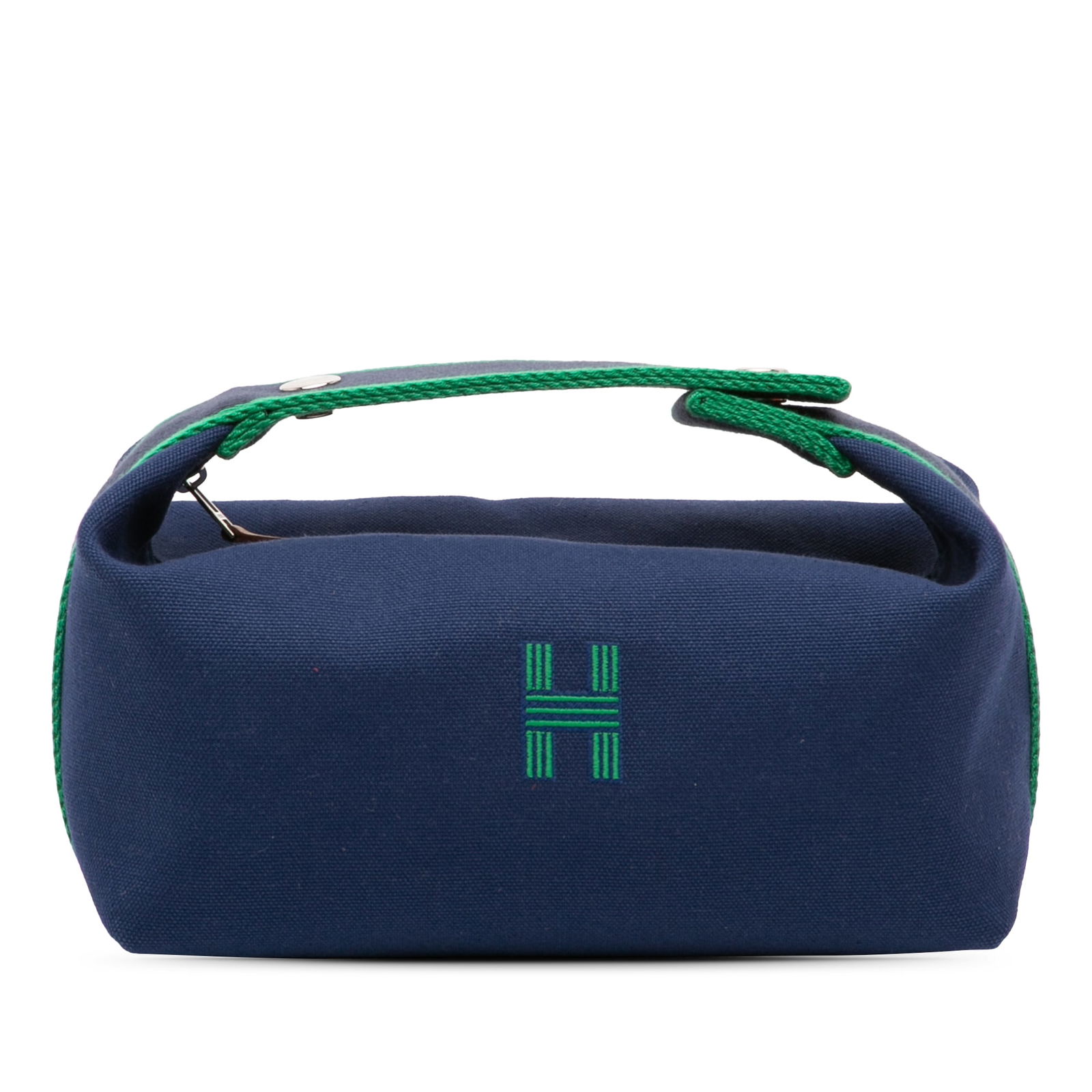 Hermes Small Toile Bride A Brac Blue Fabric Bag (1 of 11)