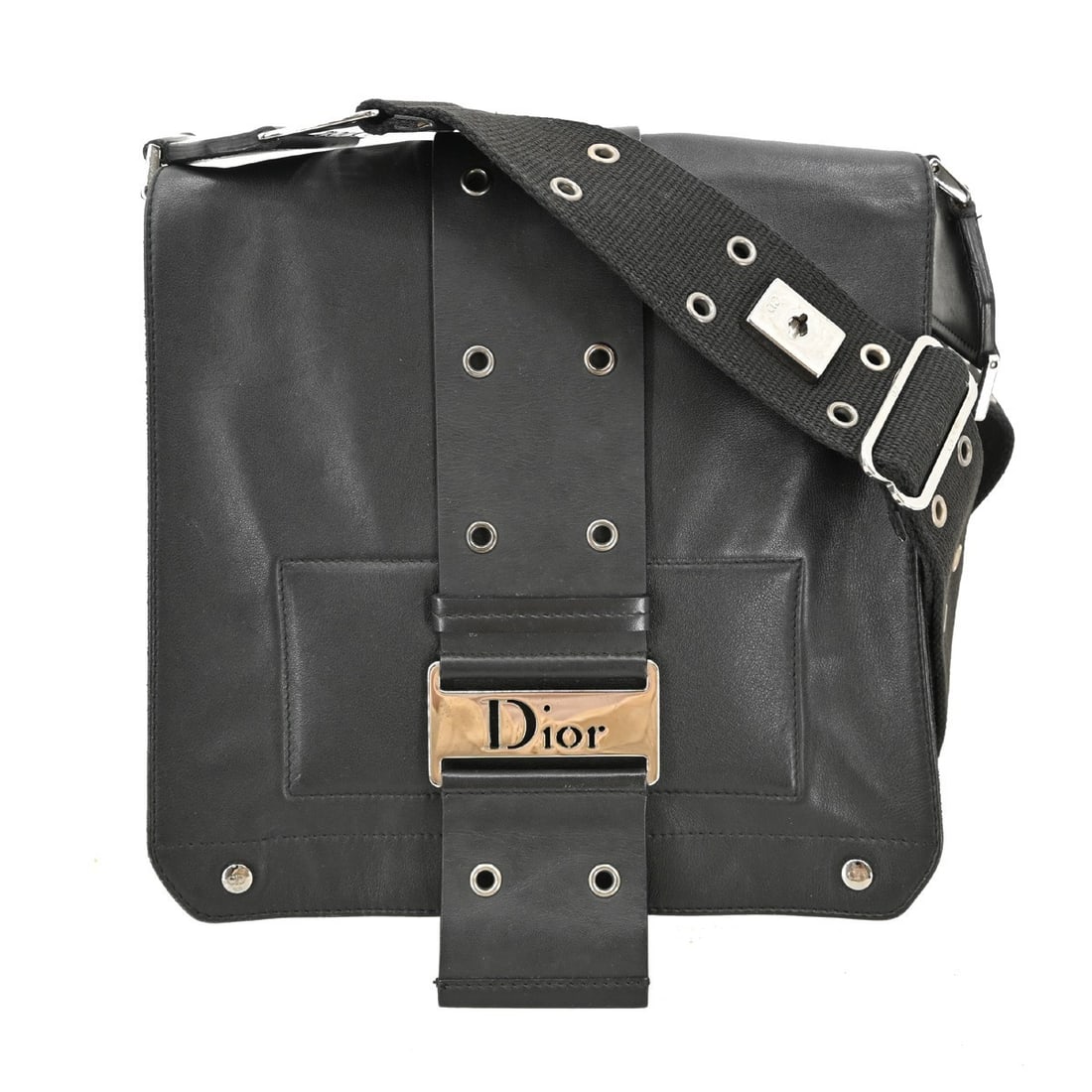 Dior Street Chic BM-0062 Black Leather Messenger Bag (1 of 10)