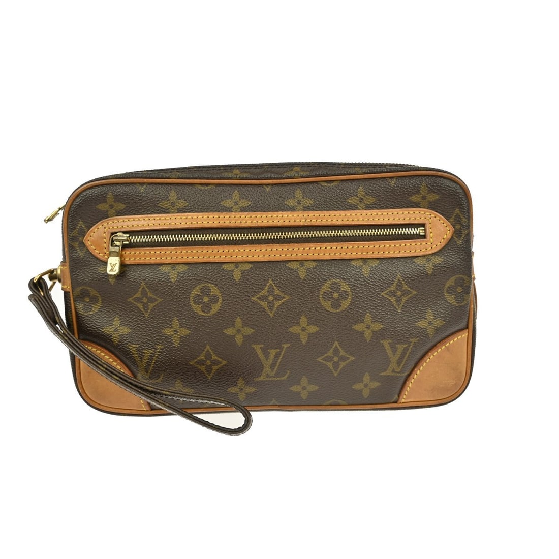 Louis Vuitton Marly Dragonne GM Leather Clutch Bag Monogram: Louis Vuitton Marly Dragonne GM Leather Clutch Bag Monogram Experience the timeless elegance of the Louis Vuitton Marly Dragonne GM Clutch Bag. This exquisite piece features the iconic Monogram patter