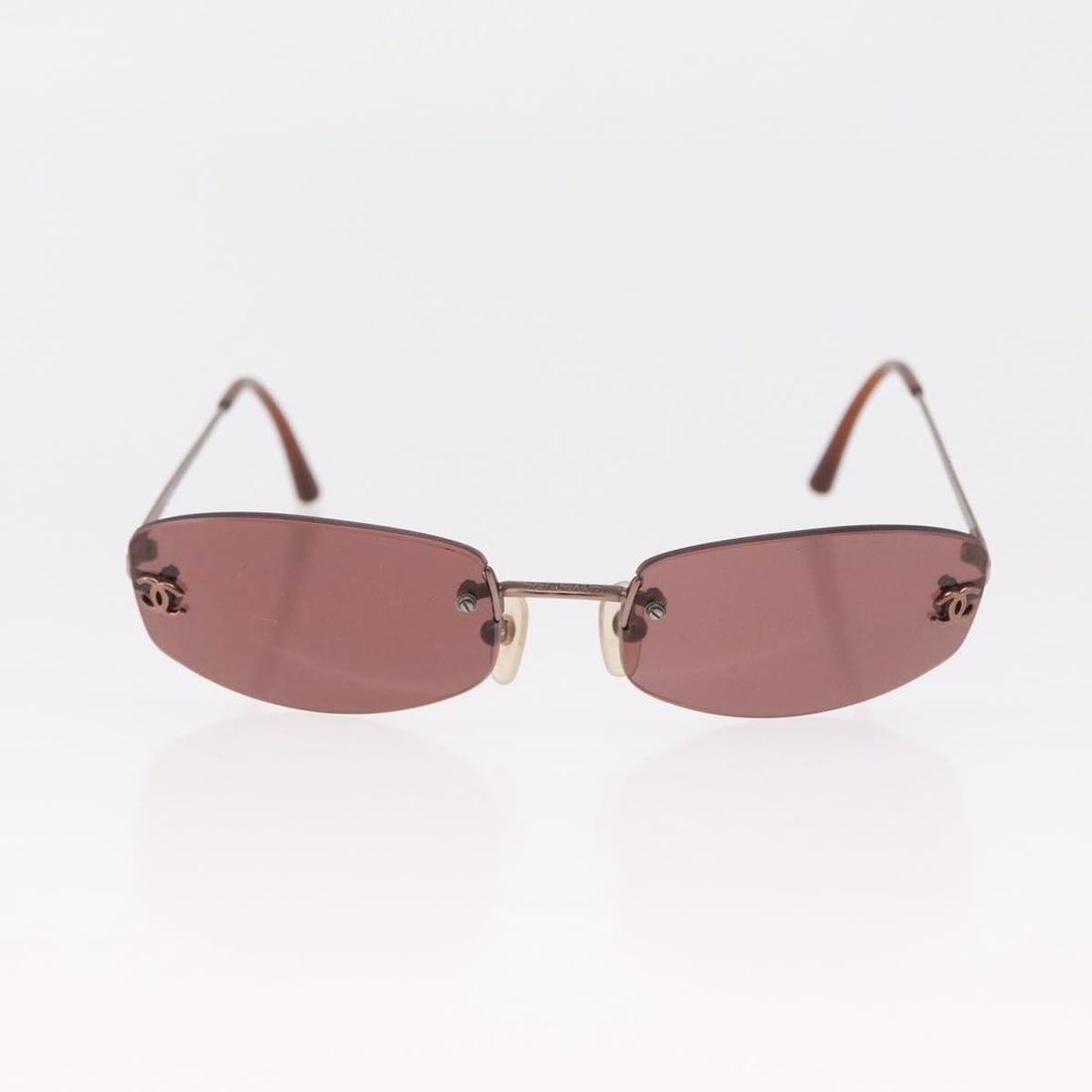 Brown CC Logo Sunglasses by Chanel (1 of 2)