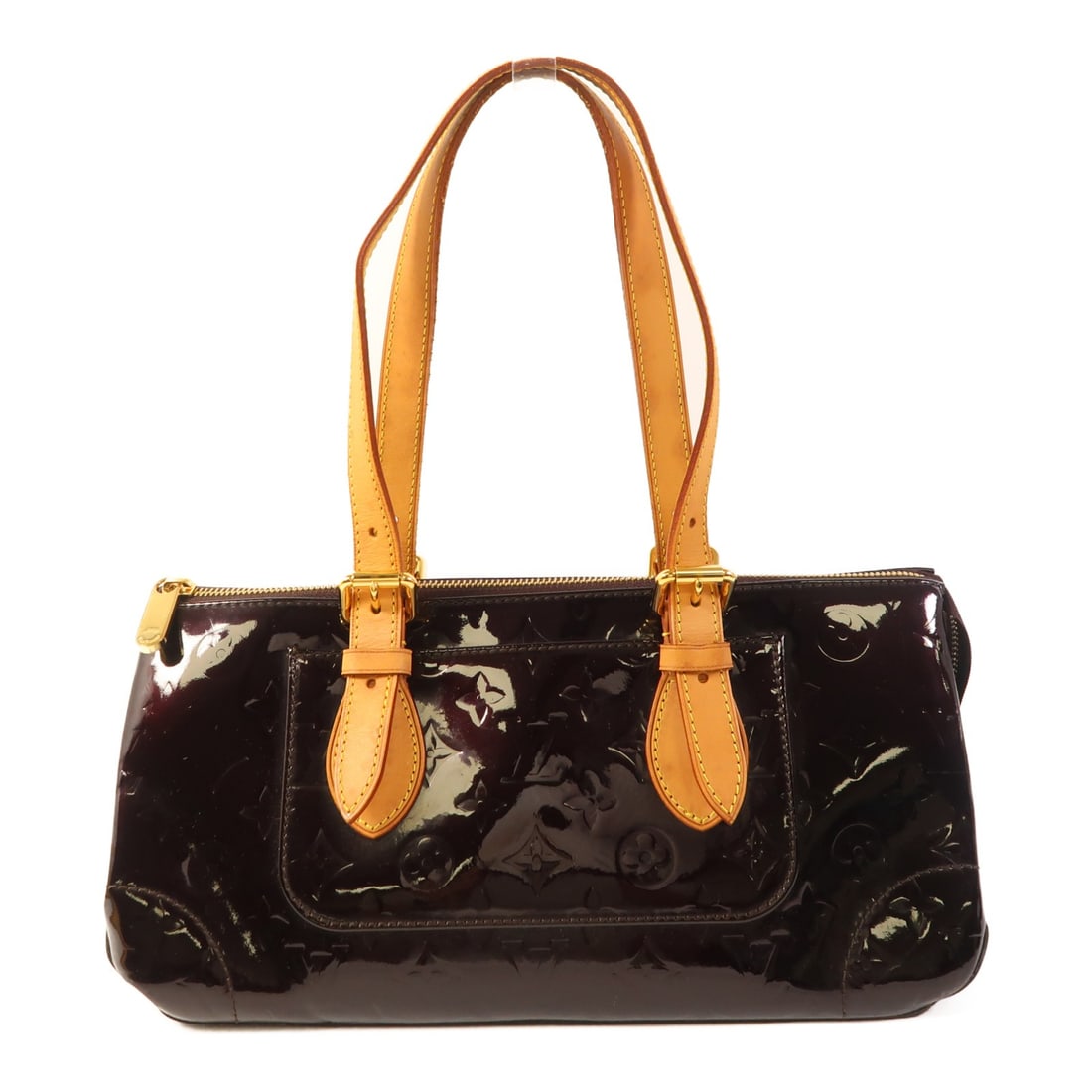 LOUIS VUITTON Rosewood Avenue Handbag Vernis Red Patent Leather (1 of 18)