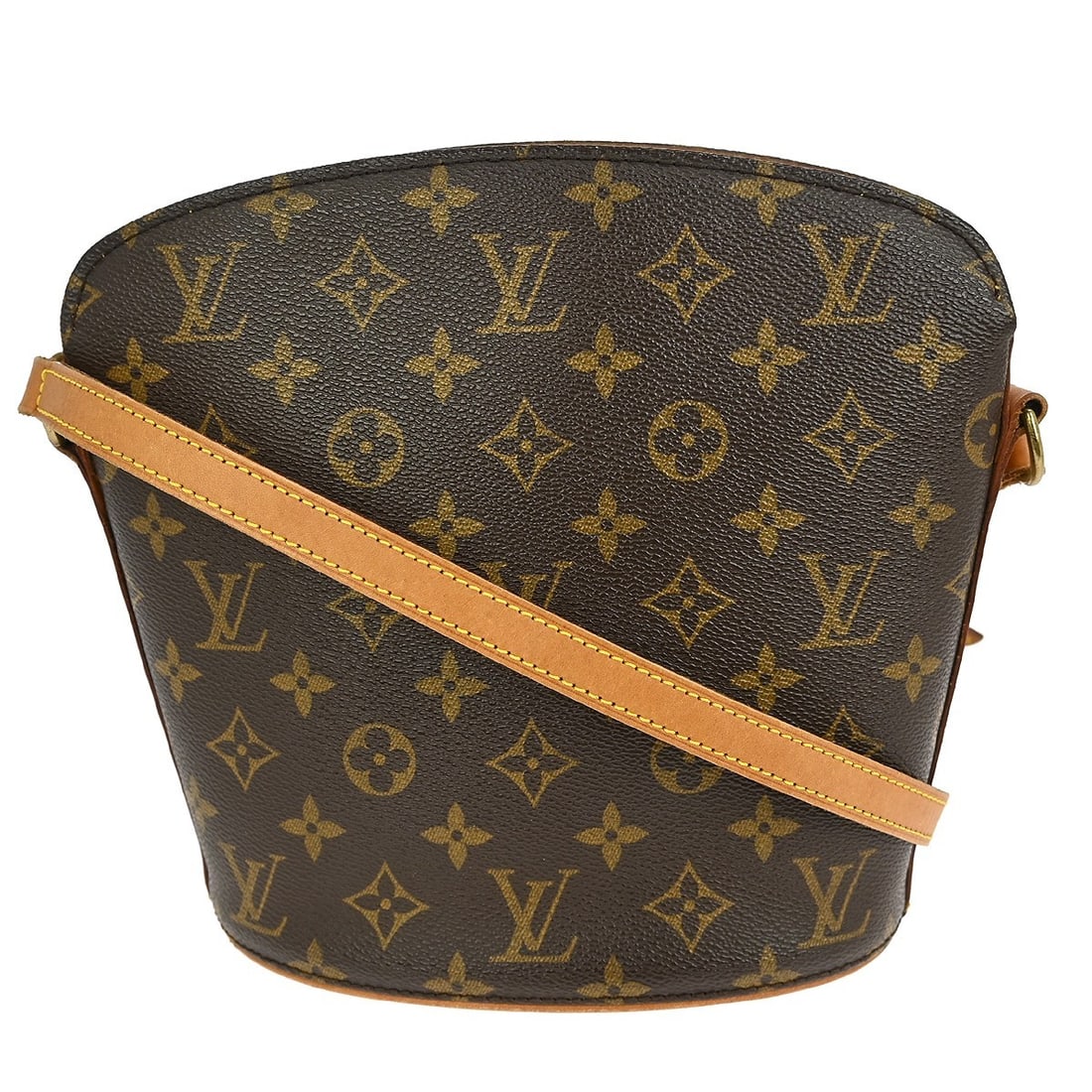 Louis Vuitton Drouot Monogram Crossbody Shoulder Bag M51290: Louis Vuitton Drouot Monogram Crossbody Shoulder Bag M51290 This vintage Louis Vuitton Drouot Crossbody Shoulder Bag features the iconic Monogram pattern, perfect for casual occasions. The bag is craf