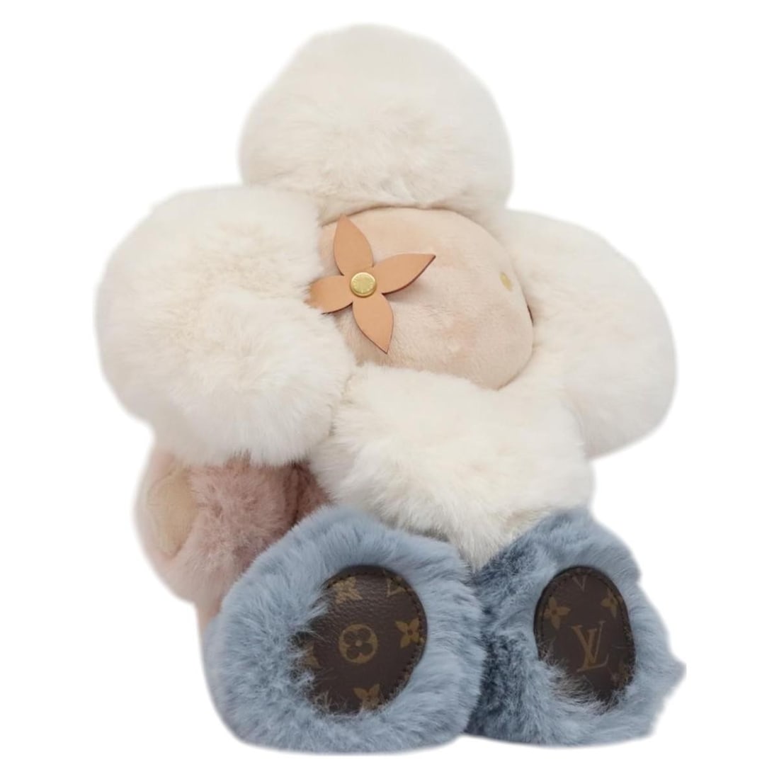 LOUIS VUITTON Dudu Vivienne Silk Stuffed Dog GI0445 with Dust Bag (1 of 18)