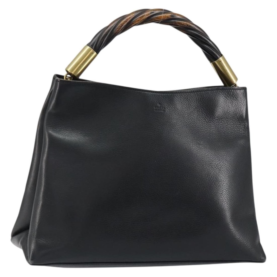 Pre-Owned Gucci Black Shoulder Bag Vintage Style: Pre-Owned Gucci Black Shoulder Bag Vintage Style This pre-owned Gucci vintage handbag features a classic black design crafted for female use. The bag shows signs of wear, including surface rubbing, sl