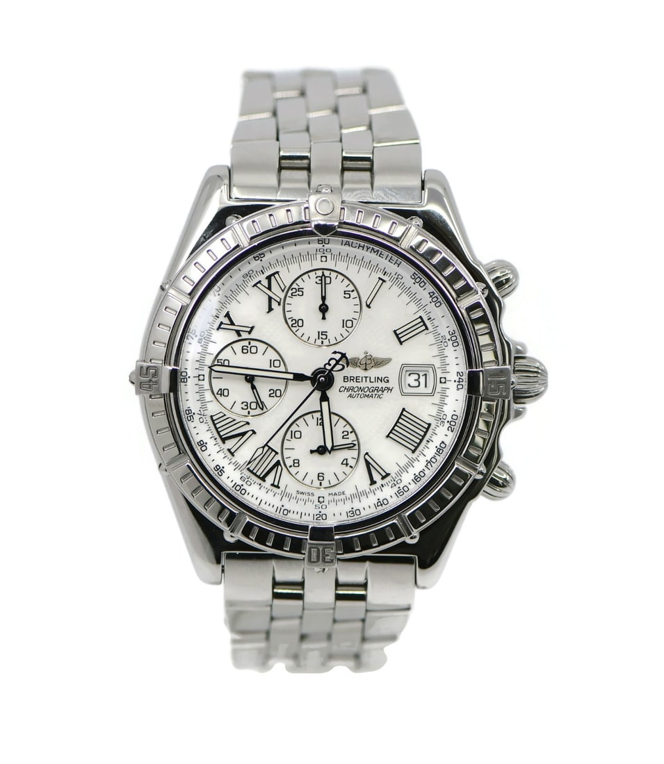 Breitling Crosswind Chronograph Stainless Steel Watch Ref A13055 with Box and Papers (1 of 6)