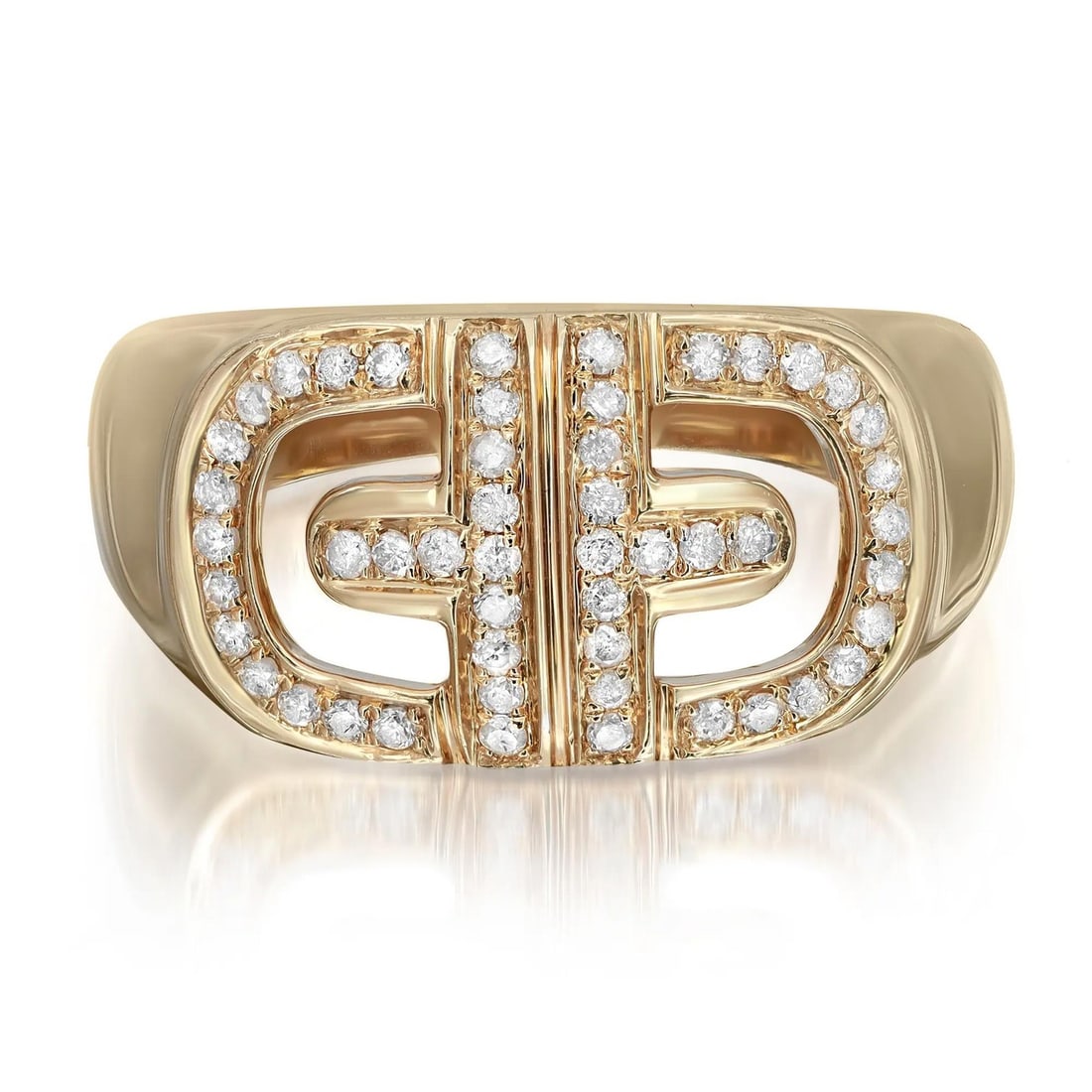 Rachel Koen 0.28 Carat Diamond Band Ring 14K Yellow Gold Size 7.75 (1 of 5)