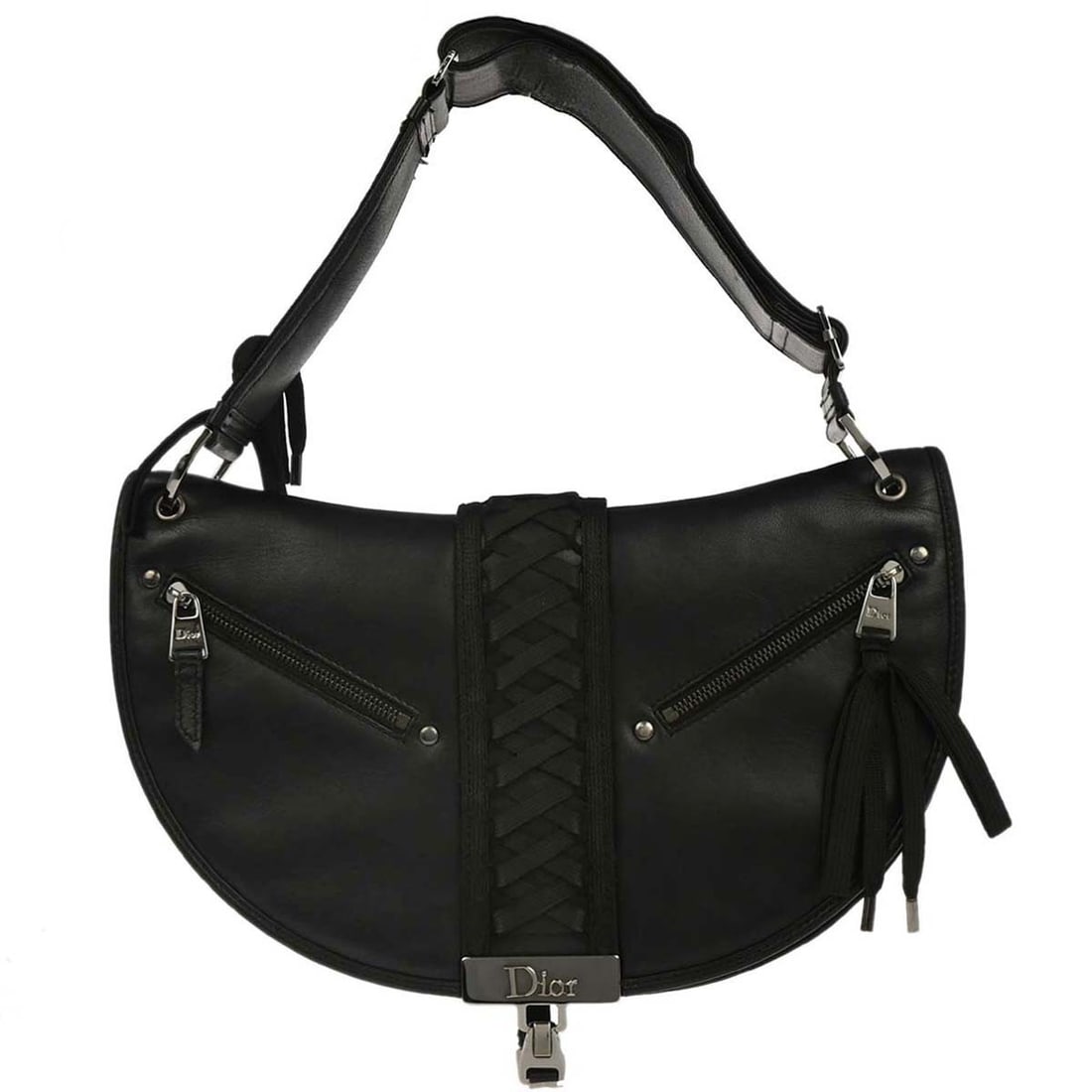 Christian Dior Black Admit It Leather Top Handle Bag 06-MA-1002 (1 of 10)