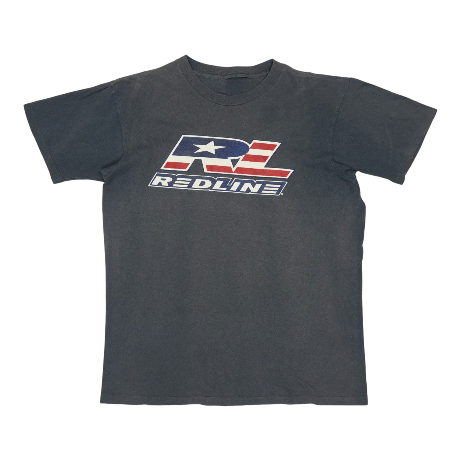 Vintage 2000s Redline Blue Cotton Shirt with Graphics (1 of 9)