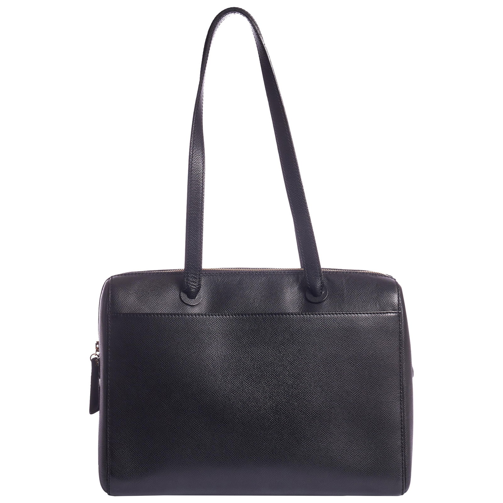 1990s Chanel Black Epsom Leather Zipped Tote with Gold Tone Hardware: 1990s Chanel Black Epsom Leather Zipped Tote with Gold Tone Hardware This 1990's Vintage Chanel Zipped Tote is a timeless piece that combines elegance and functionality. Crafted from durable Epsom lea