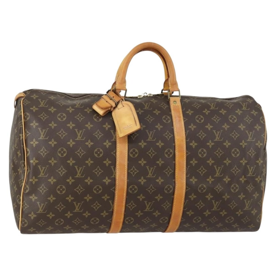Keepall 55 Monogram Boston Travel Bag by Louis Vuitton in Brown (1 of 1)
