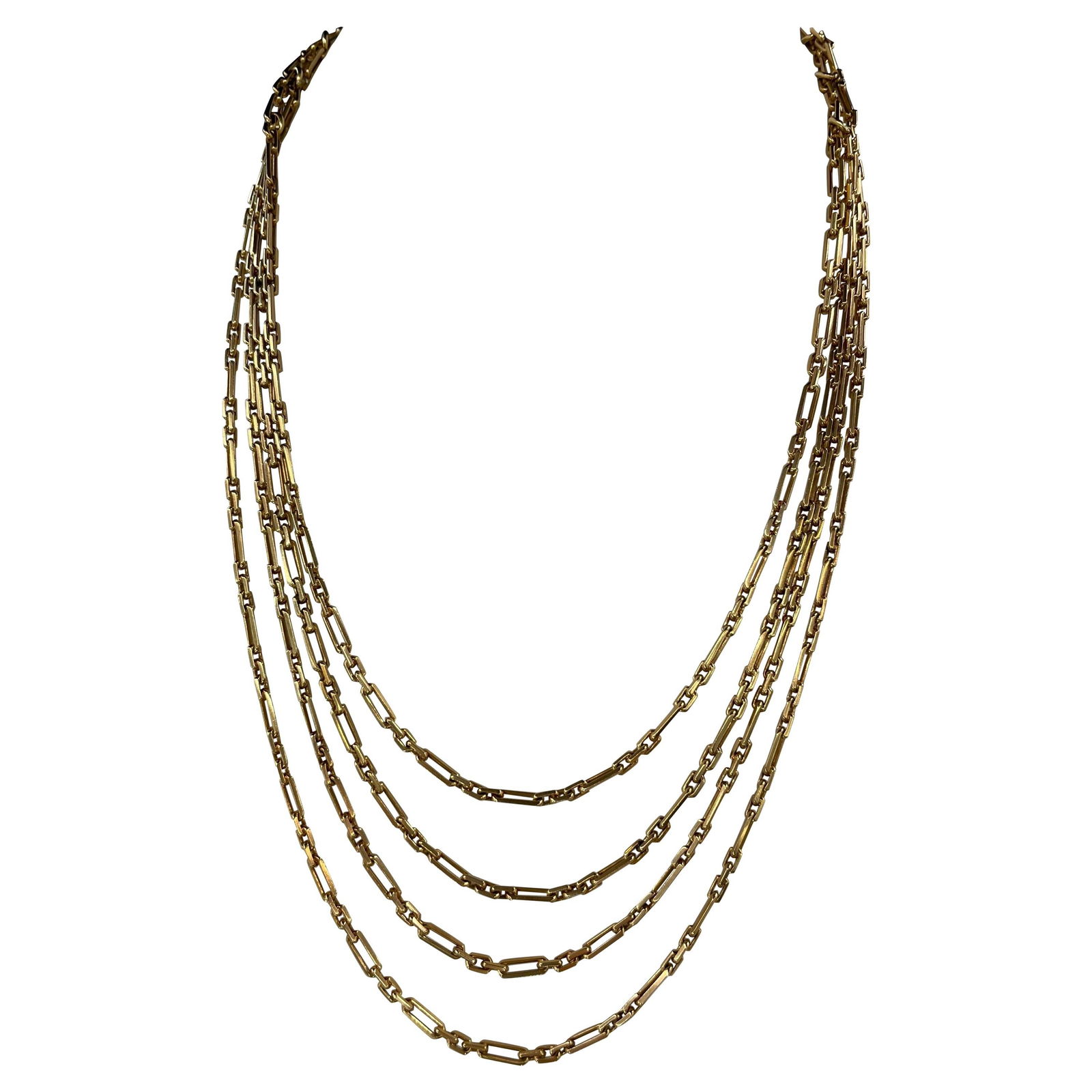 Vintage 14K Yellow Gold Multi-Strain Necklace by Harbor Diamonds (1 of 6)