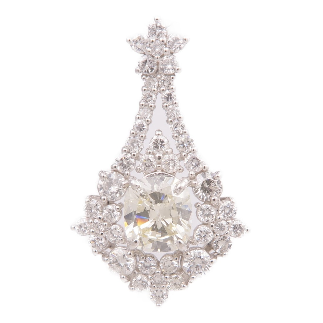 Platinum PT950 Pendant Top with Diamond Accent (1 of 7)