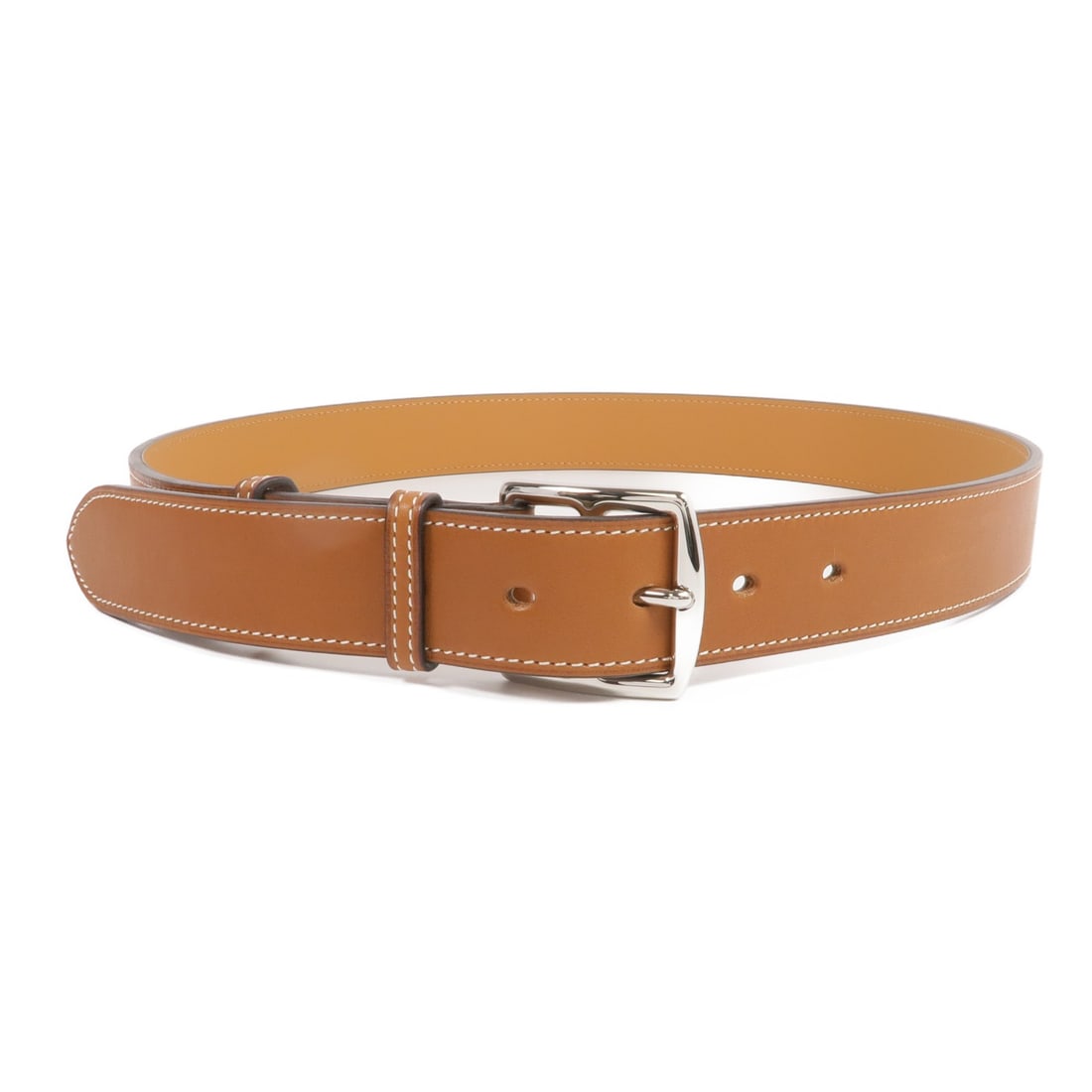 HERMES Etriviere 32 Belt Barenia Leather Brown PHW (1 of 11)