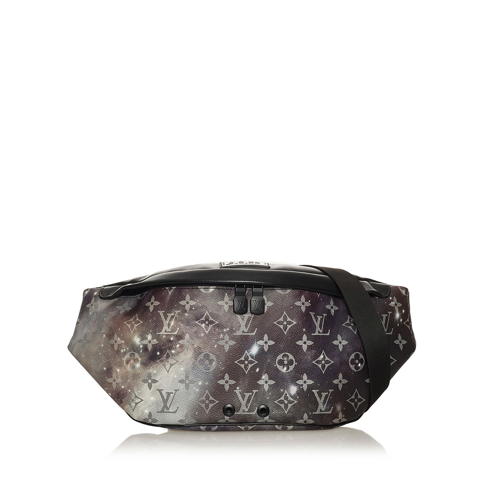Louis Vuitton Monogram Galaxy Discovery Bumbag Black Canvas: Louis Vuitton Monogram Galaxy Discovery Bumbag Black Canvas The Louis Vuitton Monogram Galaxy Discovery Bumbag combines style and functionality with its printed monogram canvas body. It features an ad