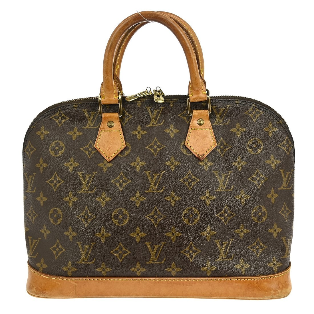Louis Vuitton Monogram Alma Handbag M51130 Vintage Zip Closure (1 of 10)