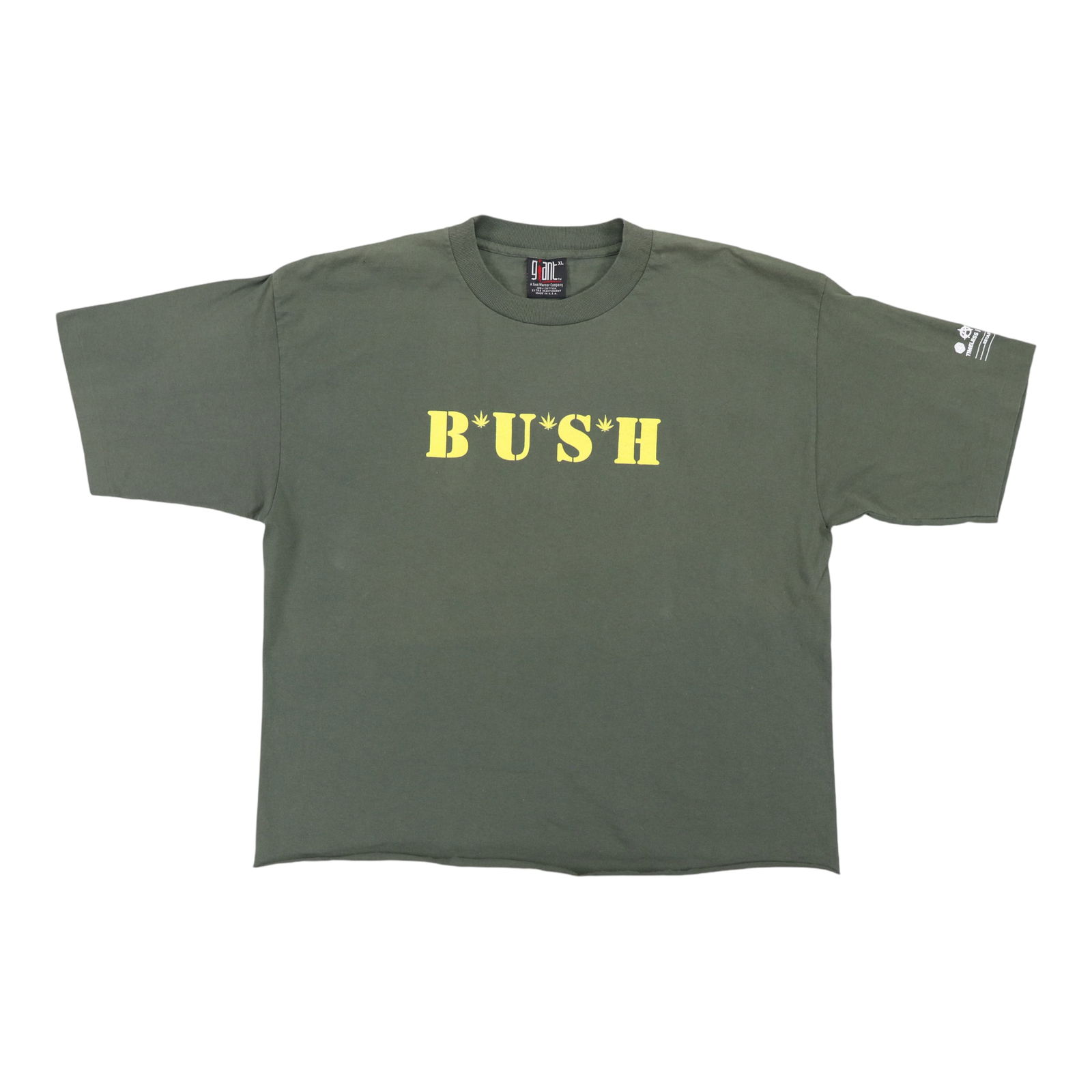 Vintage 1994 Bush Shirt Green 100% Cotton XL Original: Vintage 1994 Bush Shirt Green 100% Cotton XL Original Discover this original vintage 1994 Bush Shirt, a true gem from the 1990s that stands out as a genuine piece, not a modern reproduction. This shir