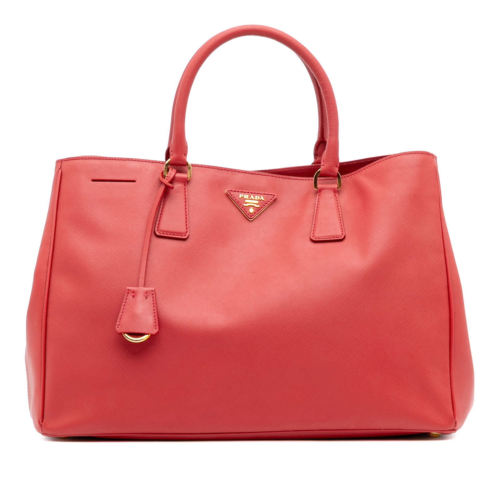 Prada Large Galleria Tote Pink Saffiano Leather Bag: Prada Large Galleria Tote Pink Saffiano Leather Bag Introducing the Prada Large Saffiano Lux Galleria Tote, a stylish and functional accessory crafted from luxurious saffiano leather. This tote